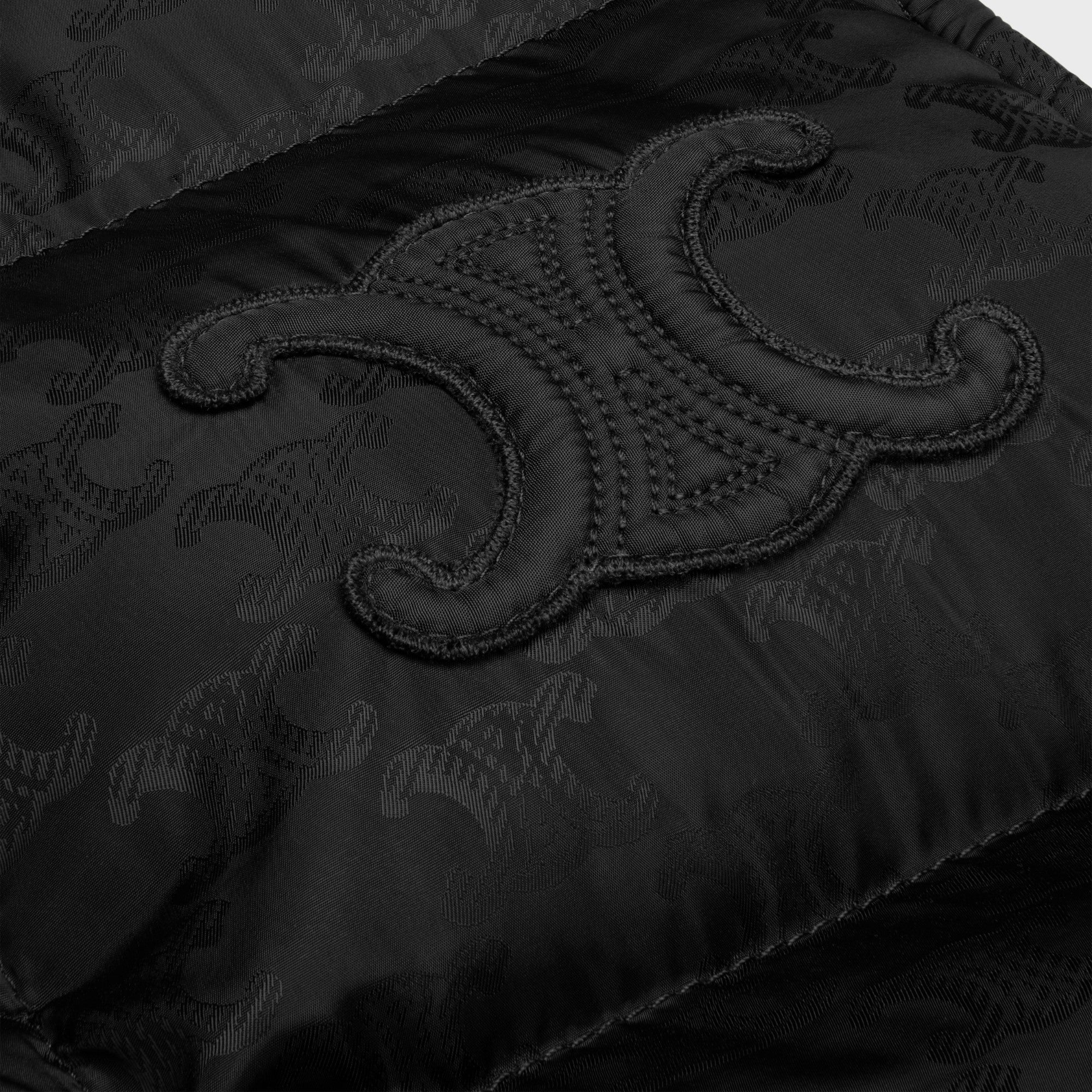 Doudoune Sans Manches Triomphe Monogram Jacquard Nylon - Black - Image 4