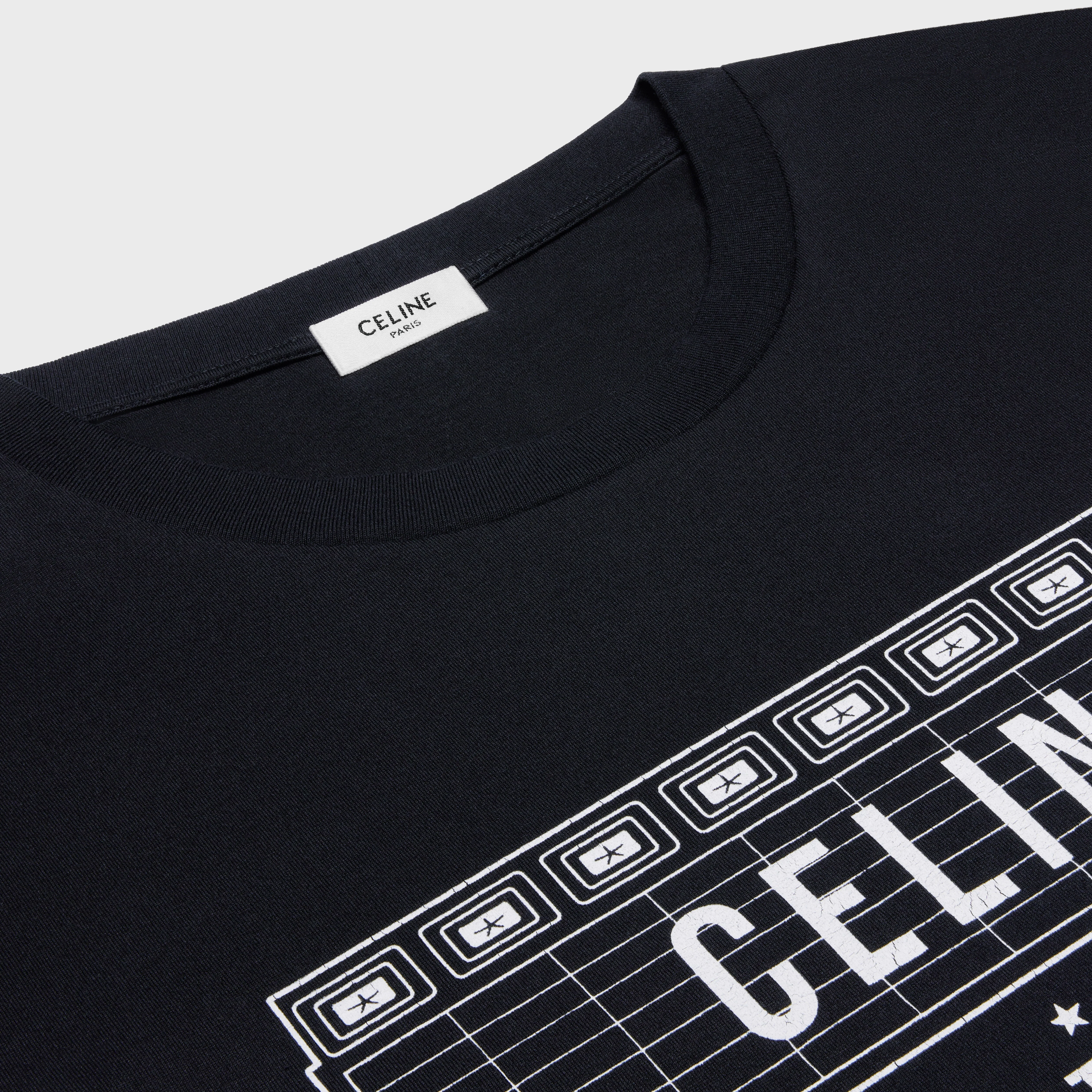 Tshirt Celine Wiltern Cotton Jersey - Black / White - Image 14