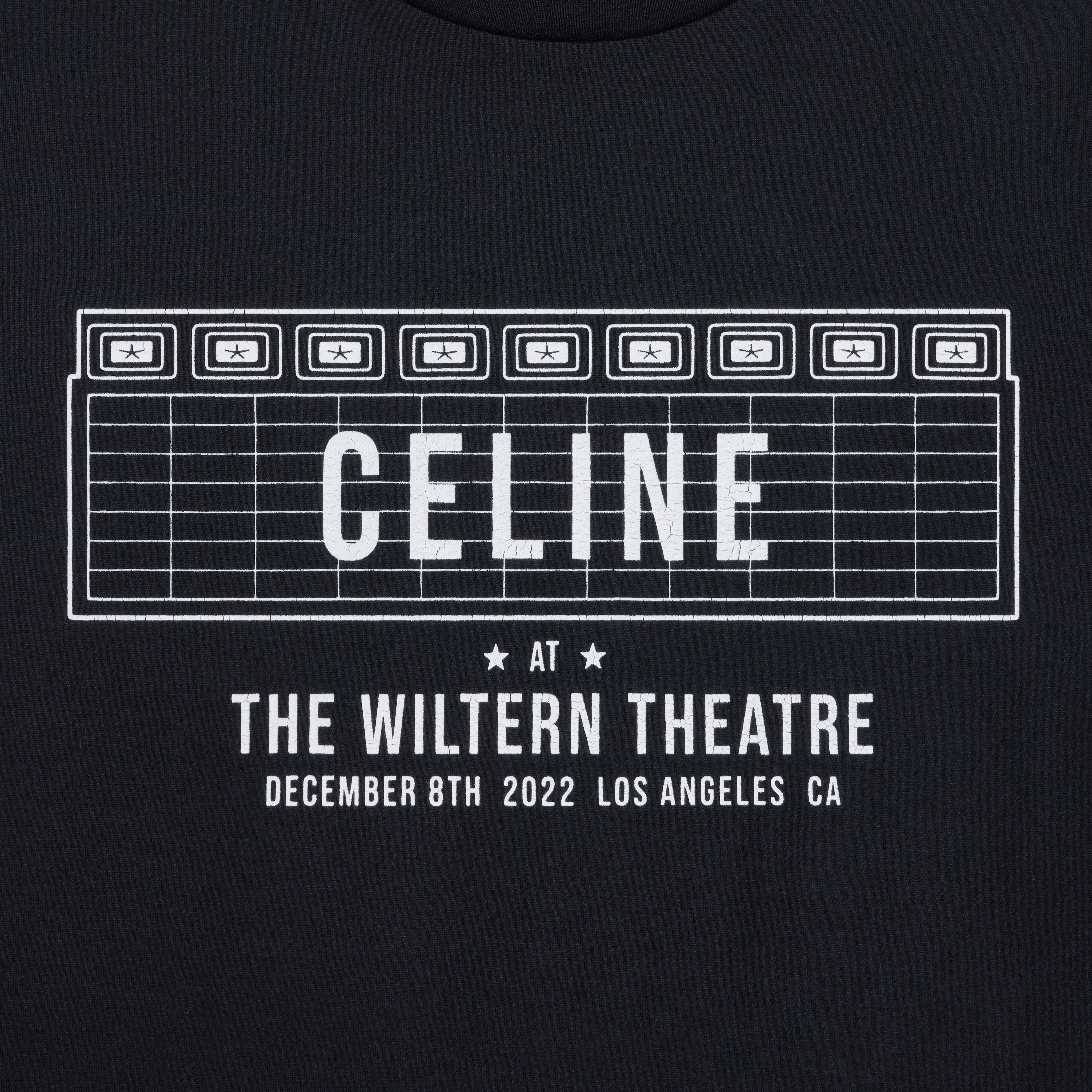 Tshirt Celine Wiltern Cotton Jersey - Black / White - Image 8