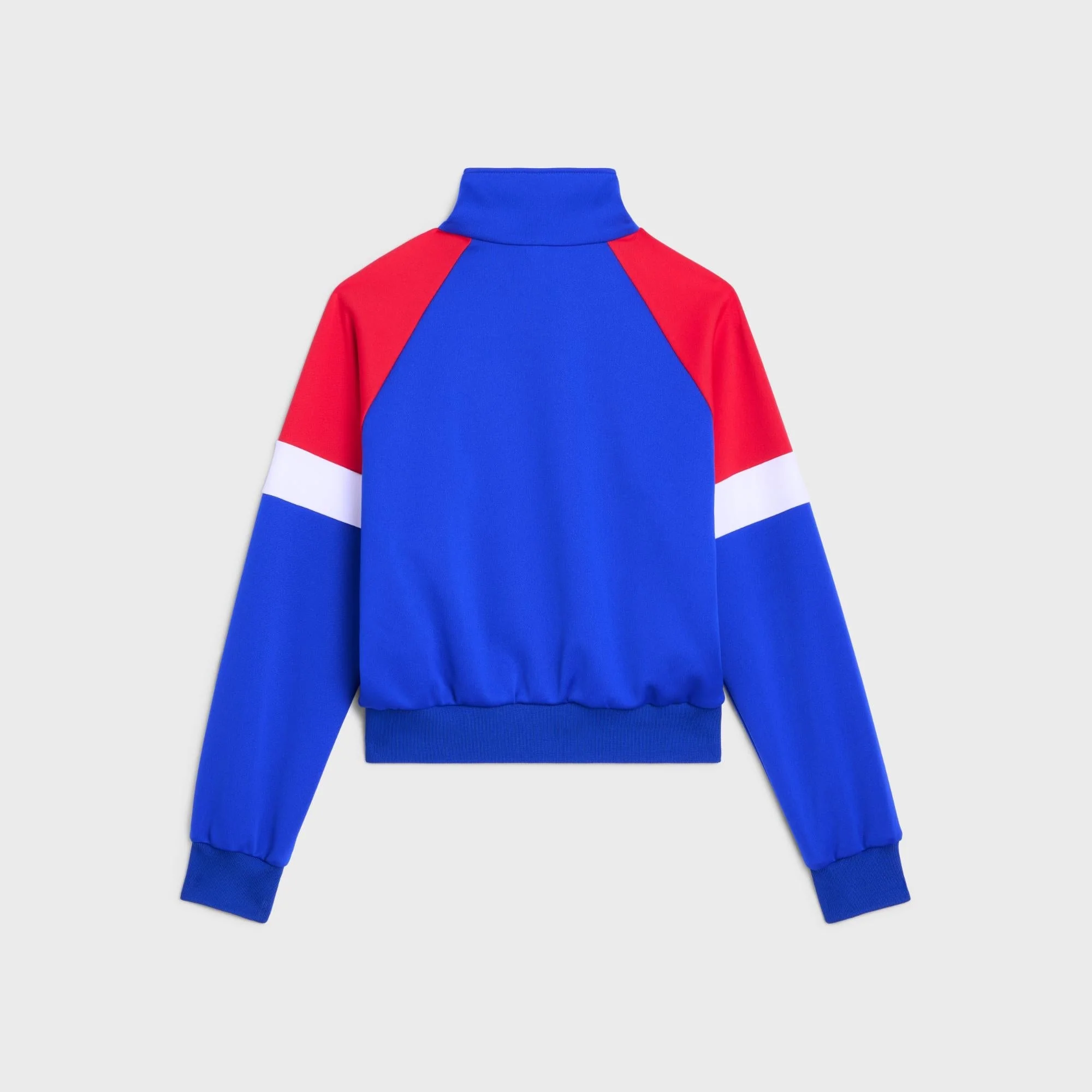 Jacket Tracksuit Jersey Veste Multicolore Double-Face - Electric Blue/Off White/Red - Image 3