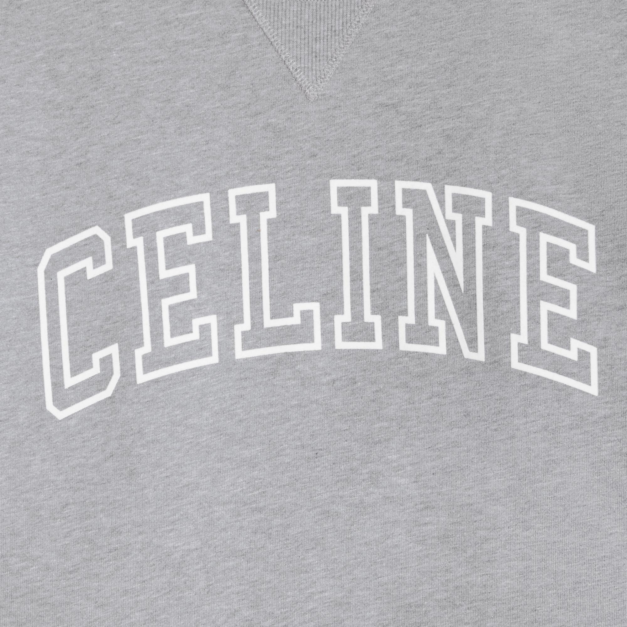 Sweat Celine Cotton Fleece - Grey / Off White - Image 5