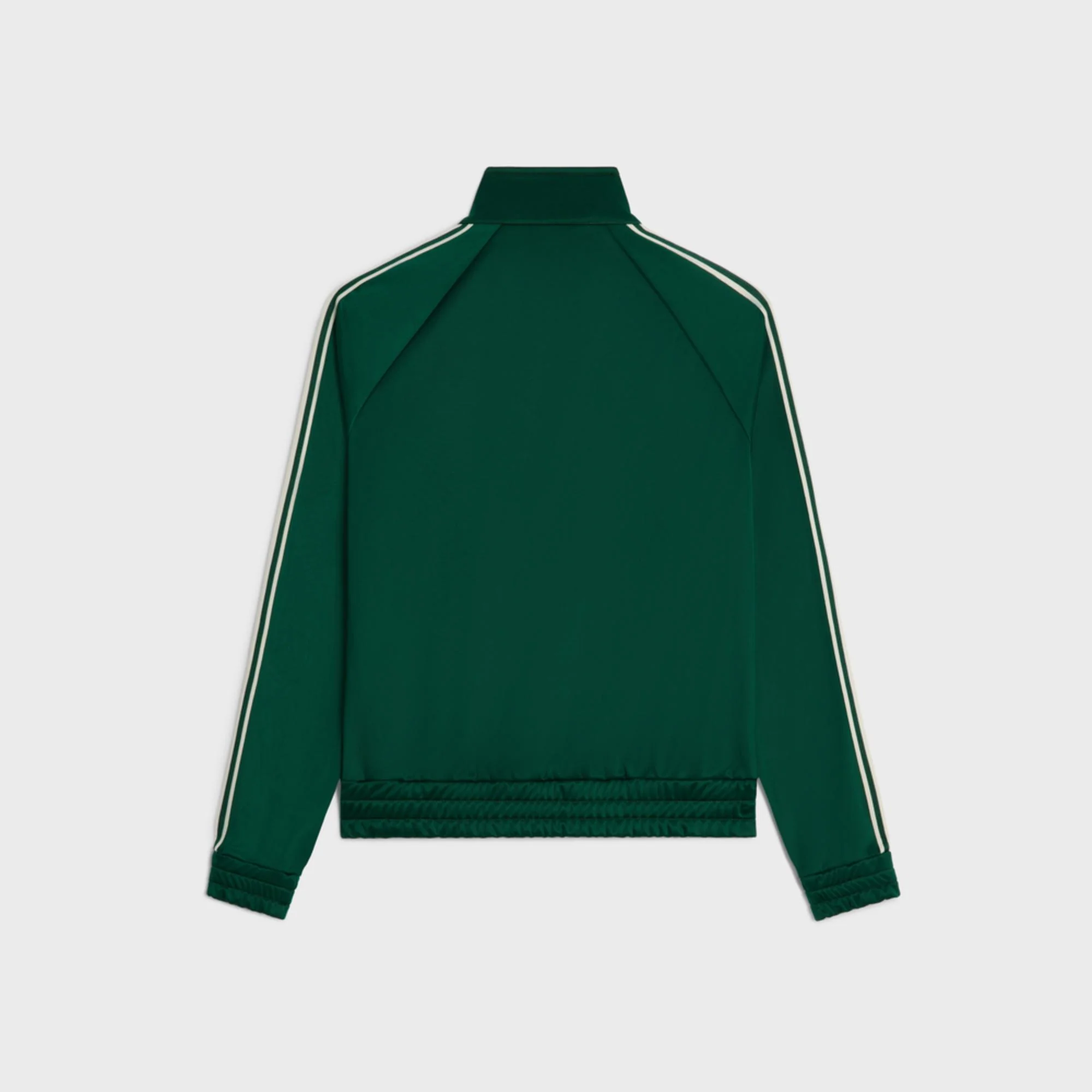 Veste Tracksuit Celine Double Jersey Vintage - Vert Bouteille / Off White - Image 2
