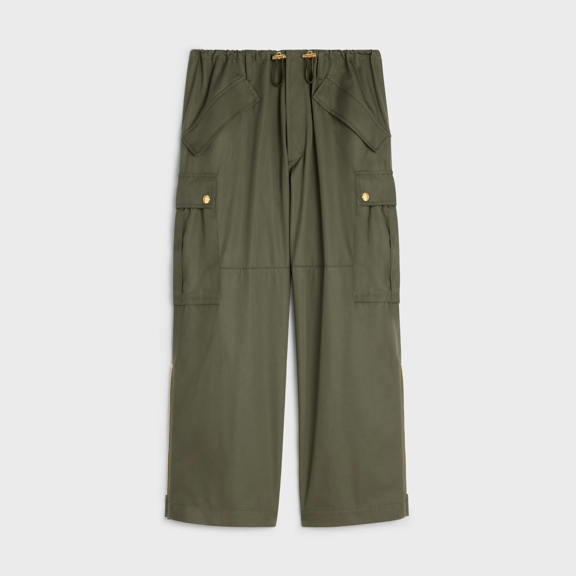 Pants Cargo Coton Camouflage Pantalon - Kaki - Image 3