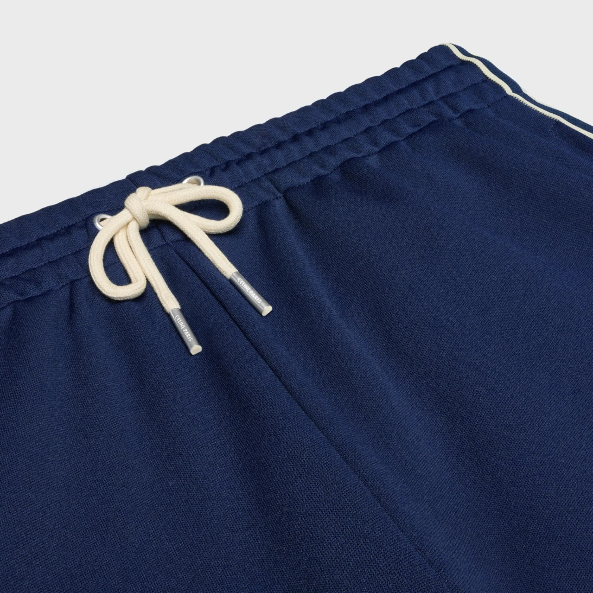 Pantalon Tracksuit Celine Double-Face Jersey - Navy/Off White - Image 3