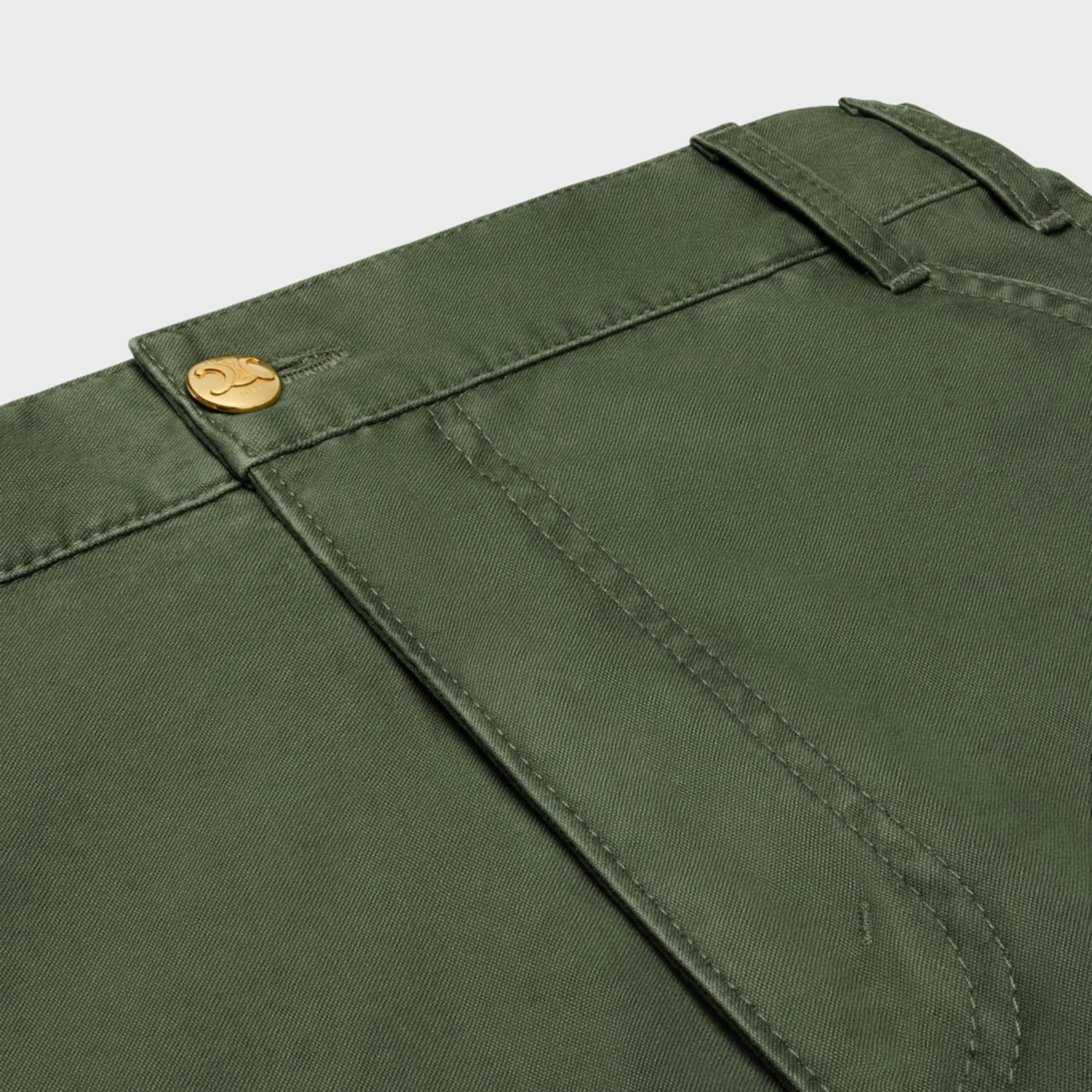Short Cargo Celine Coton - Kaki - Image 3