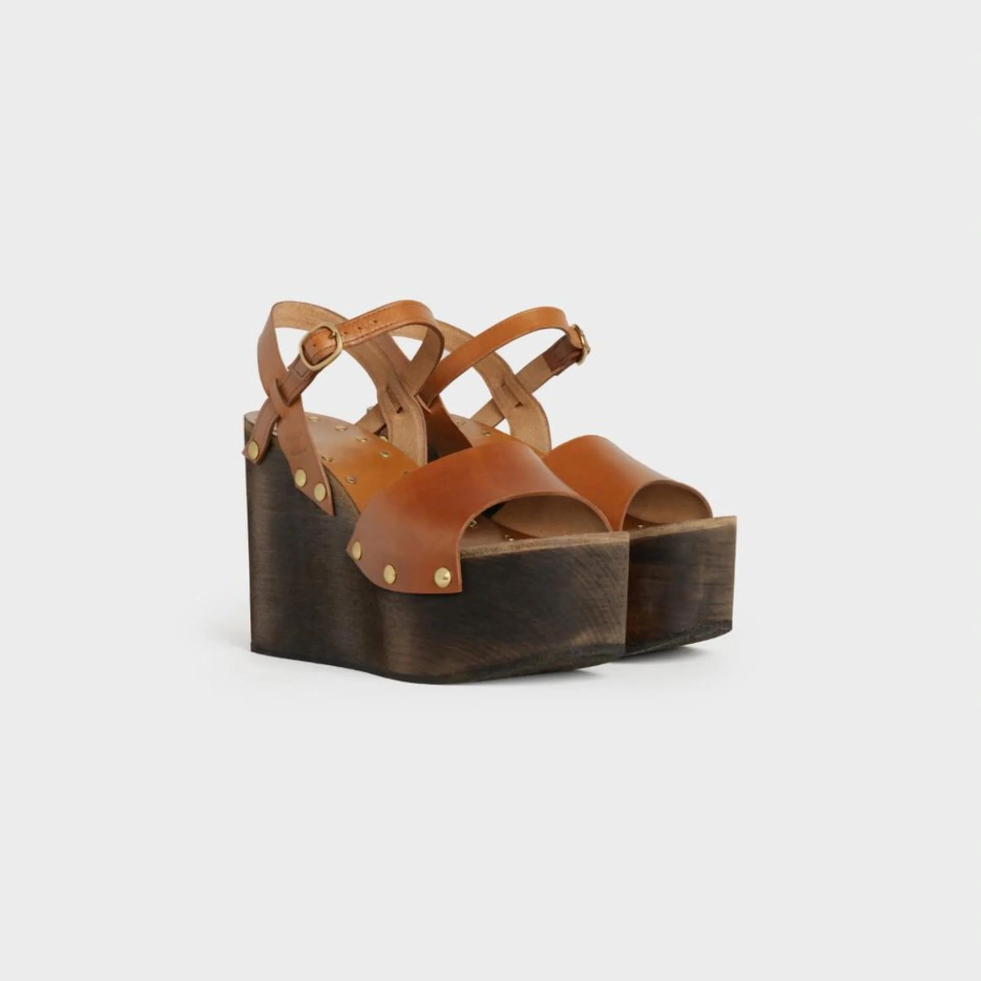 Les Bois Celine Sandal 55 Vegetal Calfskin - Tan - Image 5