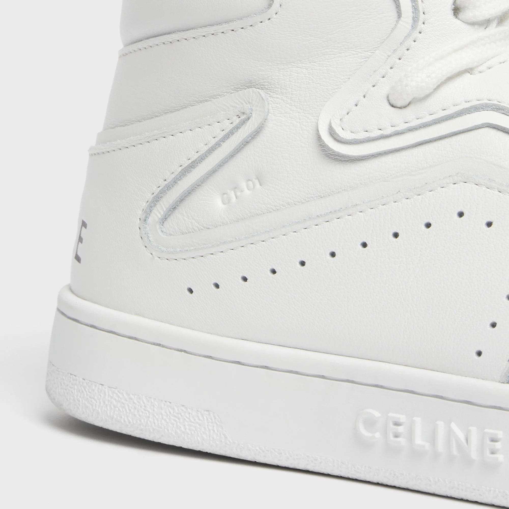 Trainer Ct-01 "Z" High Sneaker Calfskin - Optic White - Image 4