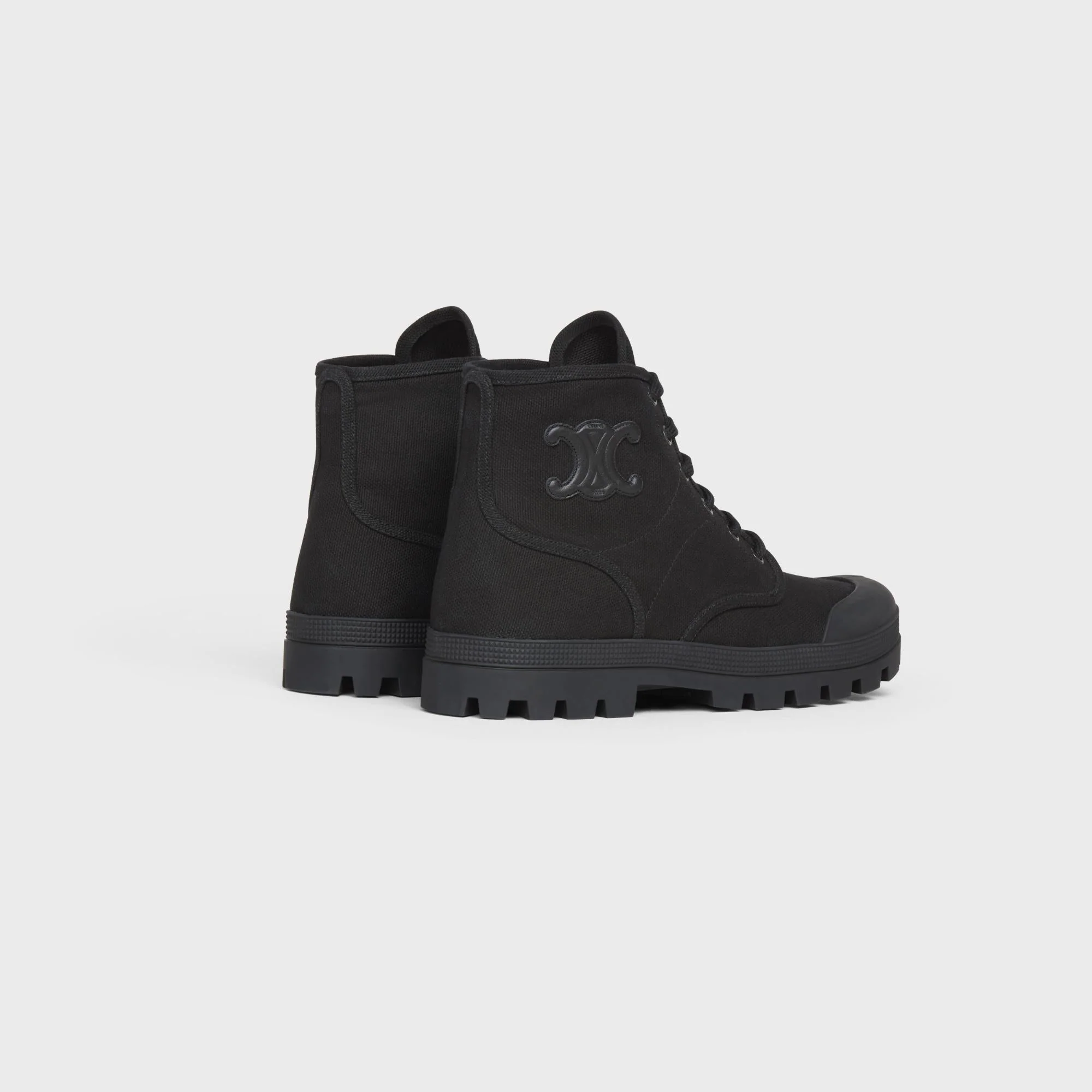 Patapans Lace Up Boot 20 Canvas - Black - Image 3