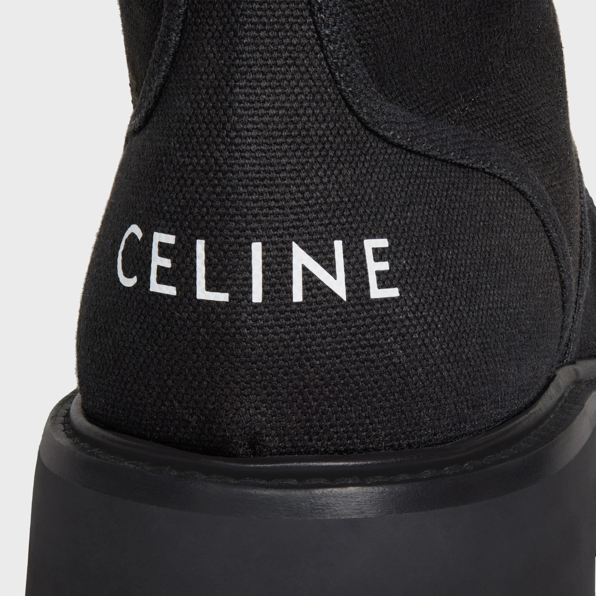 Celine Bulky Lace-Up Boot 45 Shiny Bull - Black - Image 7