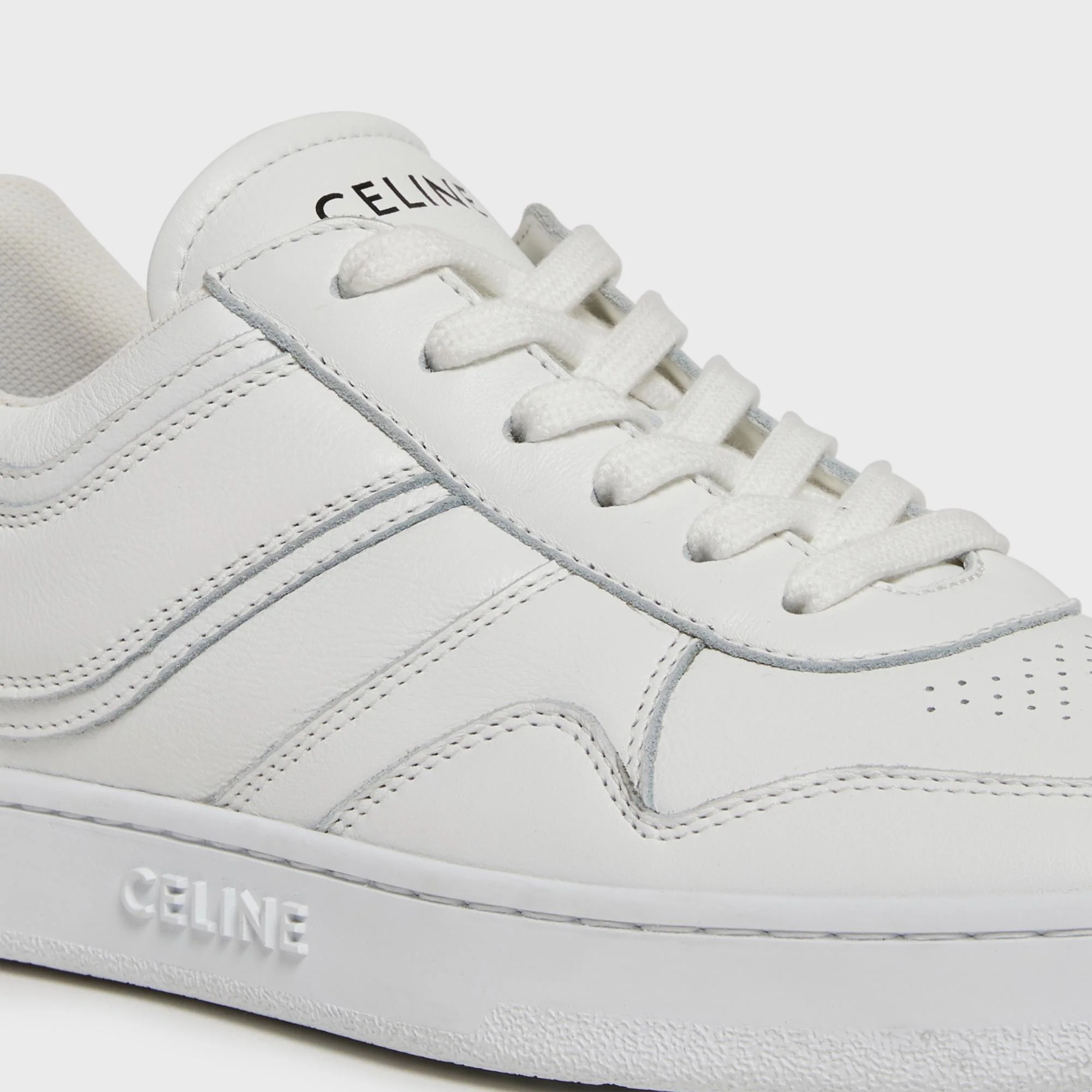 Trainer Low Wave Lace-Up Sneaker Calfskin - Optic White - Image 2