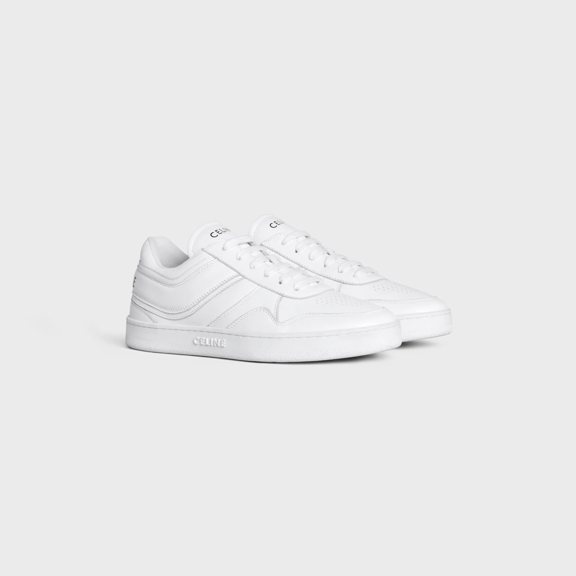 Trainer Low Wave Lace-Up Sneaker Calfskin - Optic White - Image 3