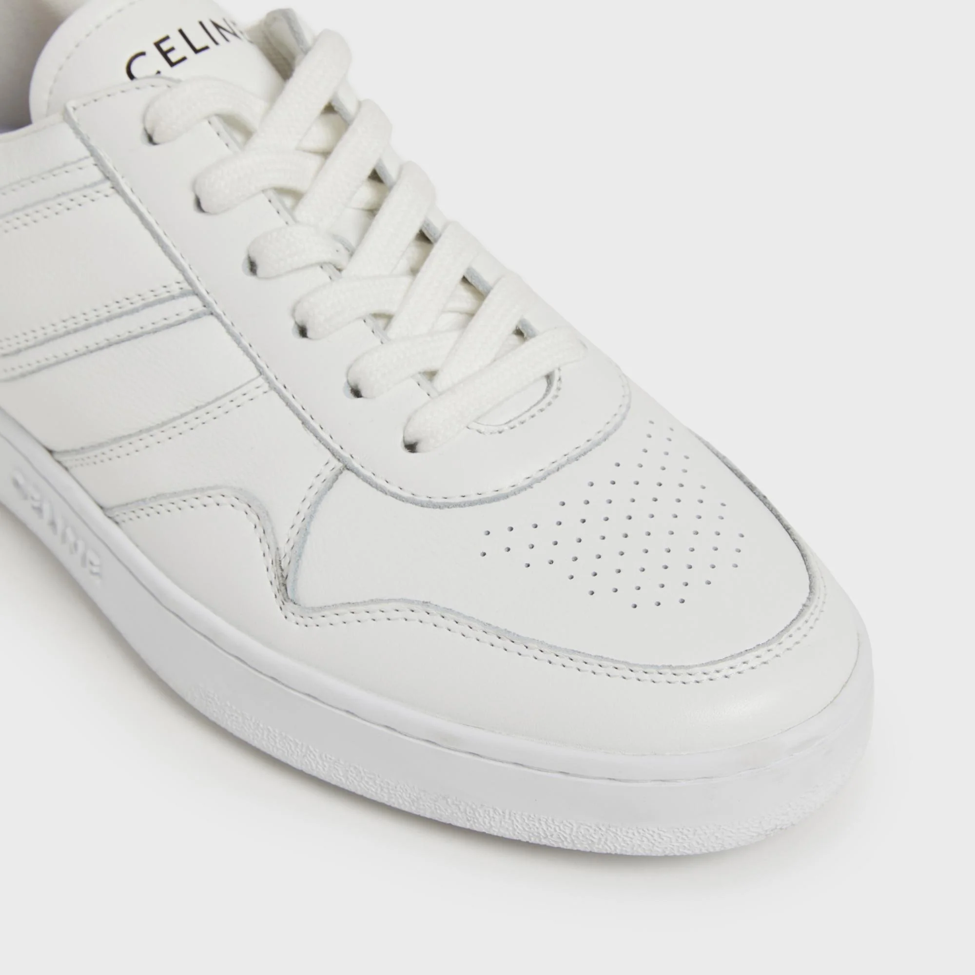 Trainer Low Wave Lace-Up Sneaker Calfskin - Optic White - Image 4