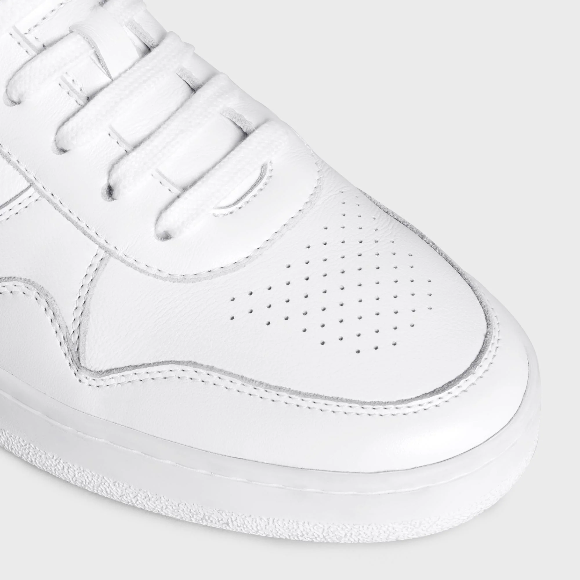 Trainer Low Wave Lace-Up Sneaker Calfskin - Optic White - Image 6