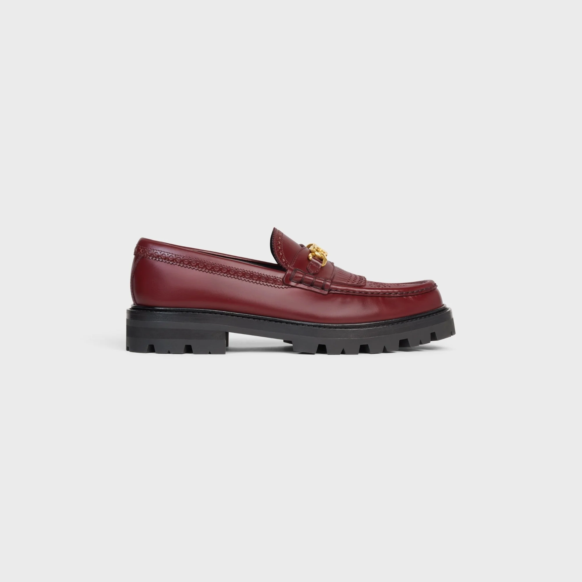 Margaret Triomphe & Brogue Loafer 35 Polished Bull - Light Burgundy - Image 2