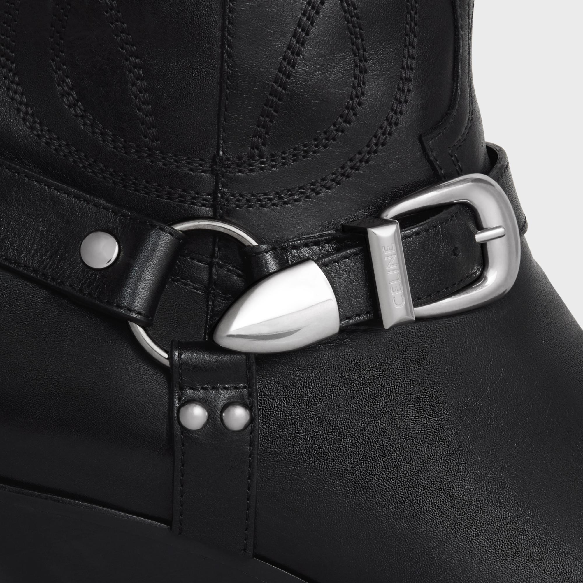 Celine Moon Zipped Boot W/ Harness 70 Calfskin - Black - Image 10
