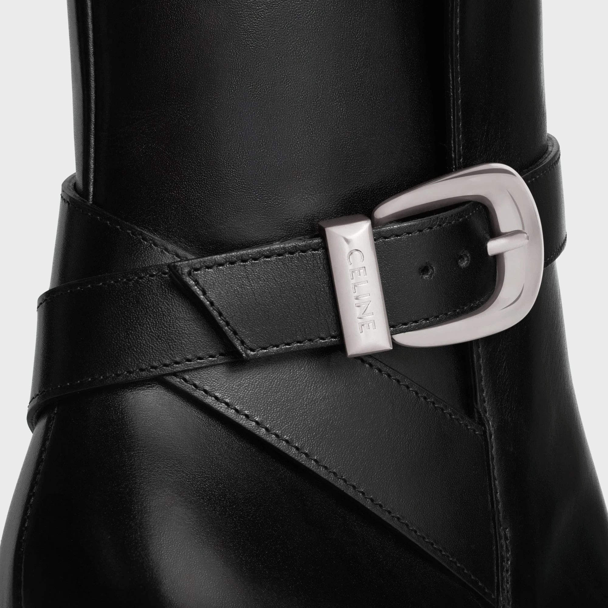 Celine Verneuil Jodphur Boot 80 Calfskin - Black - Image 4