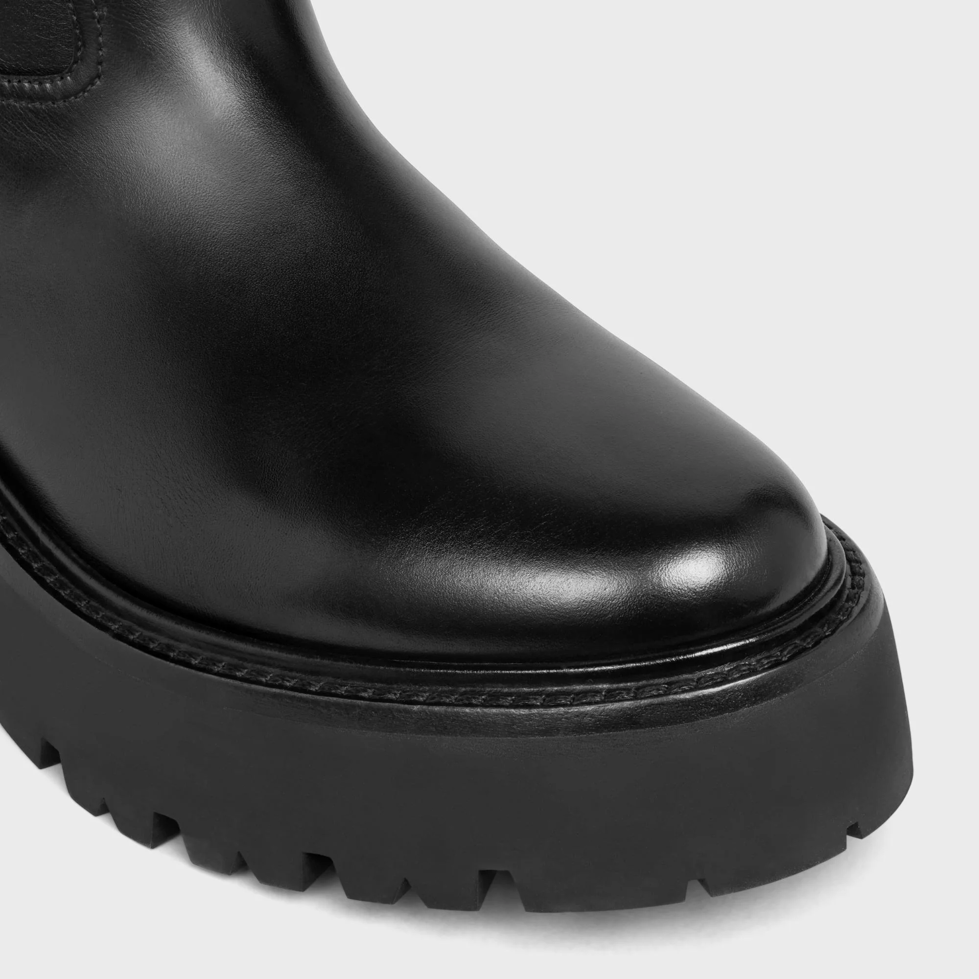 Celine Bulky High Boot 45 Calfskin - Black / Brown - Image 4