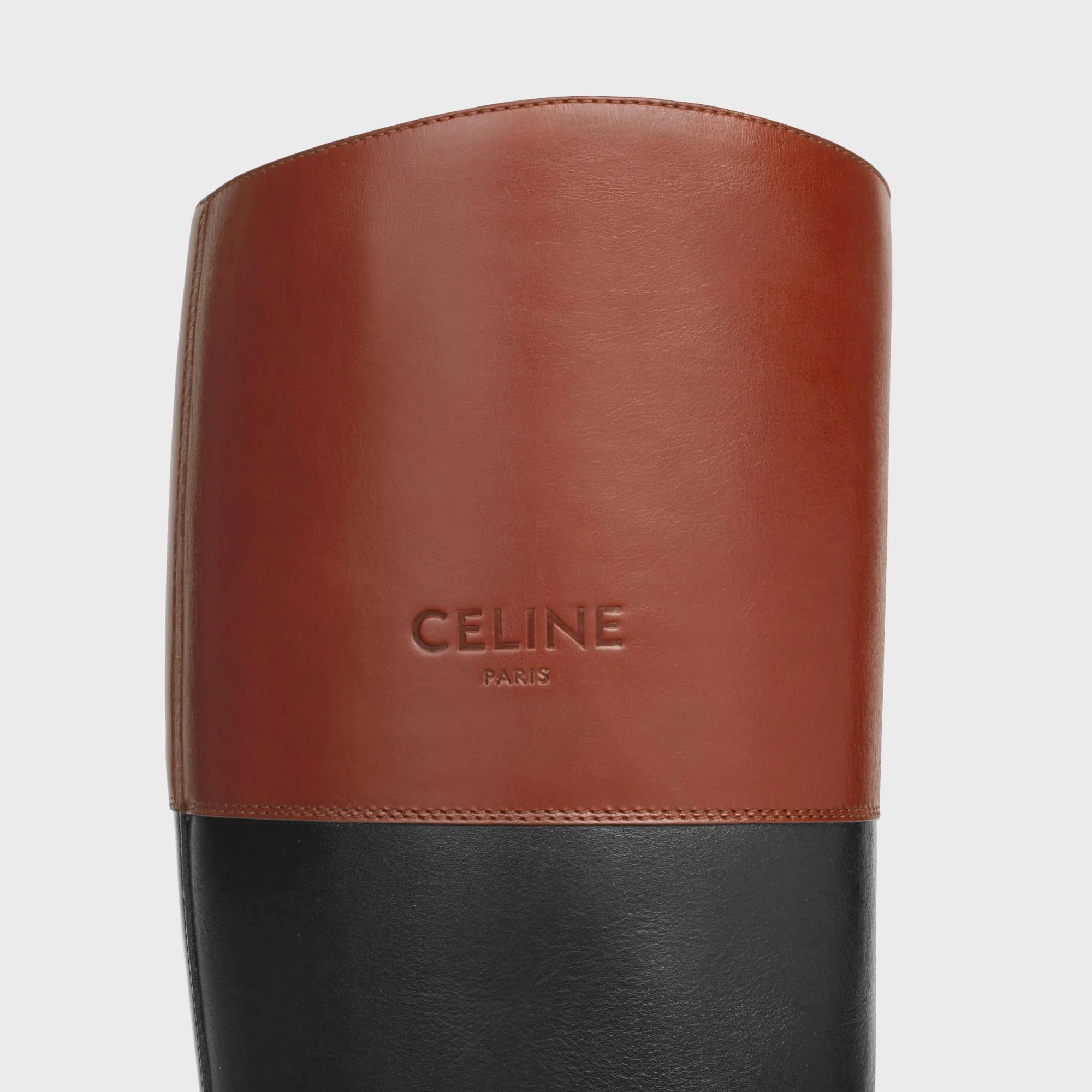 Celine Bulky High Boot 45 Calfskin - Black / Brown - Image 5