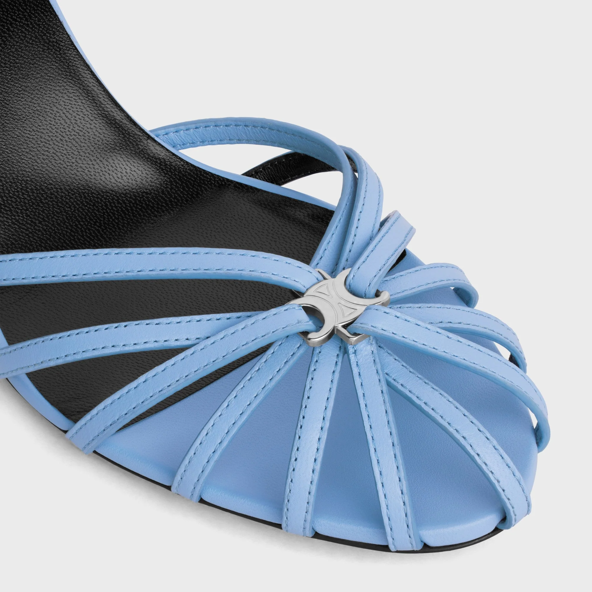 Triomphe Sandal 50 Calfskin - Light Blue - Image 7