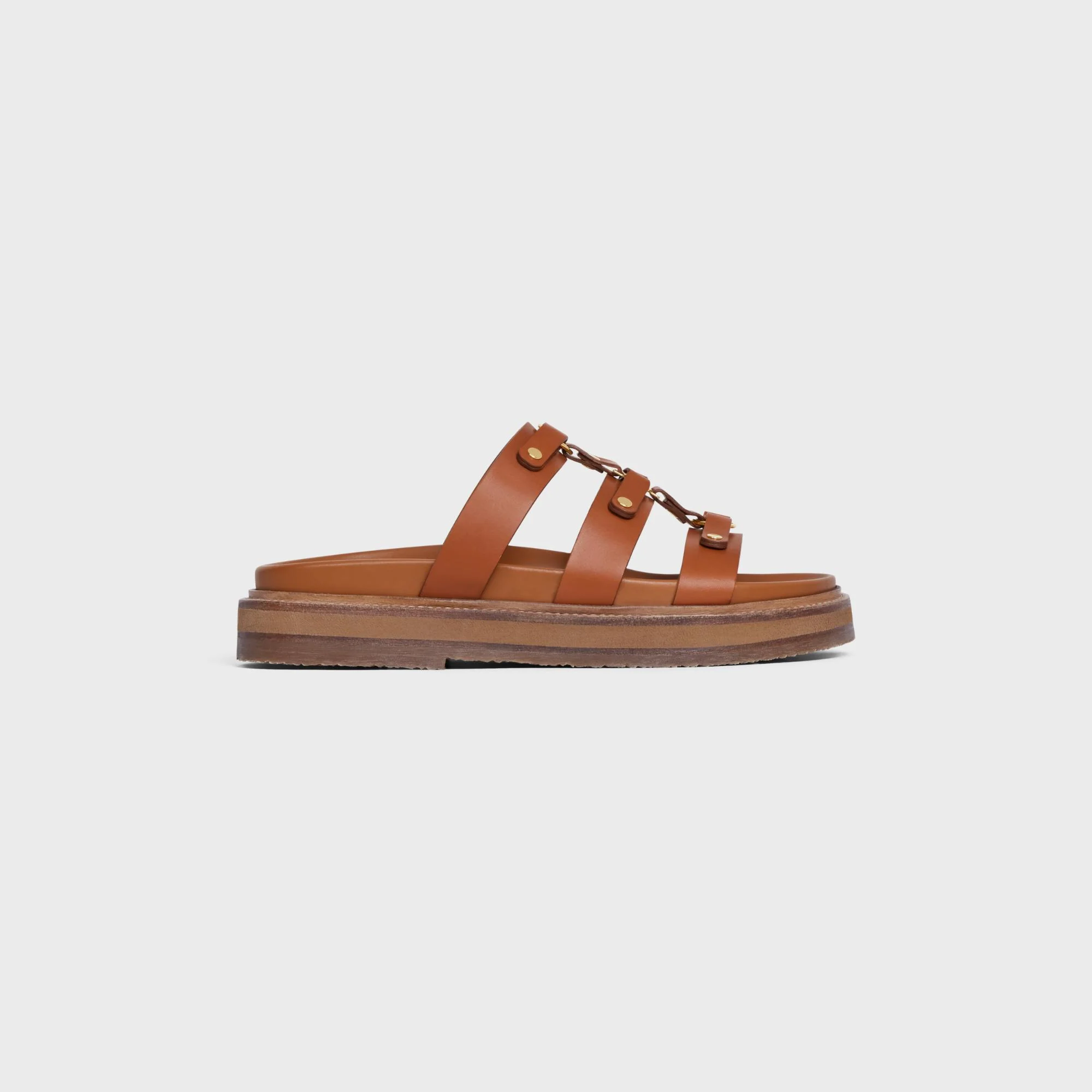 Tippi Triomphe Wedge Mule 30 Calfskin - Vegetal Tanning - Tan