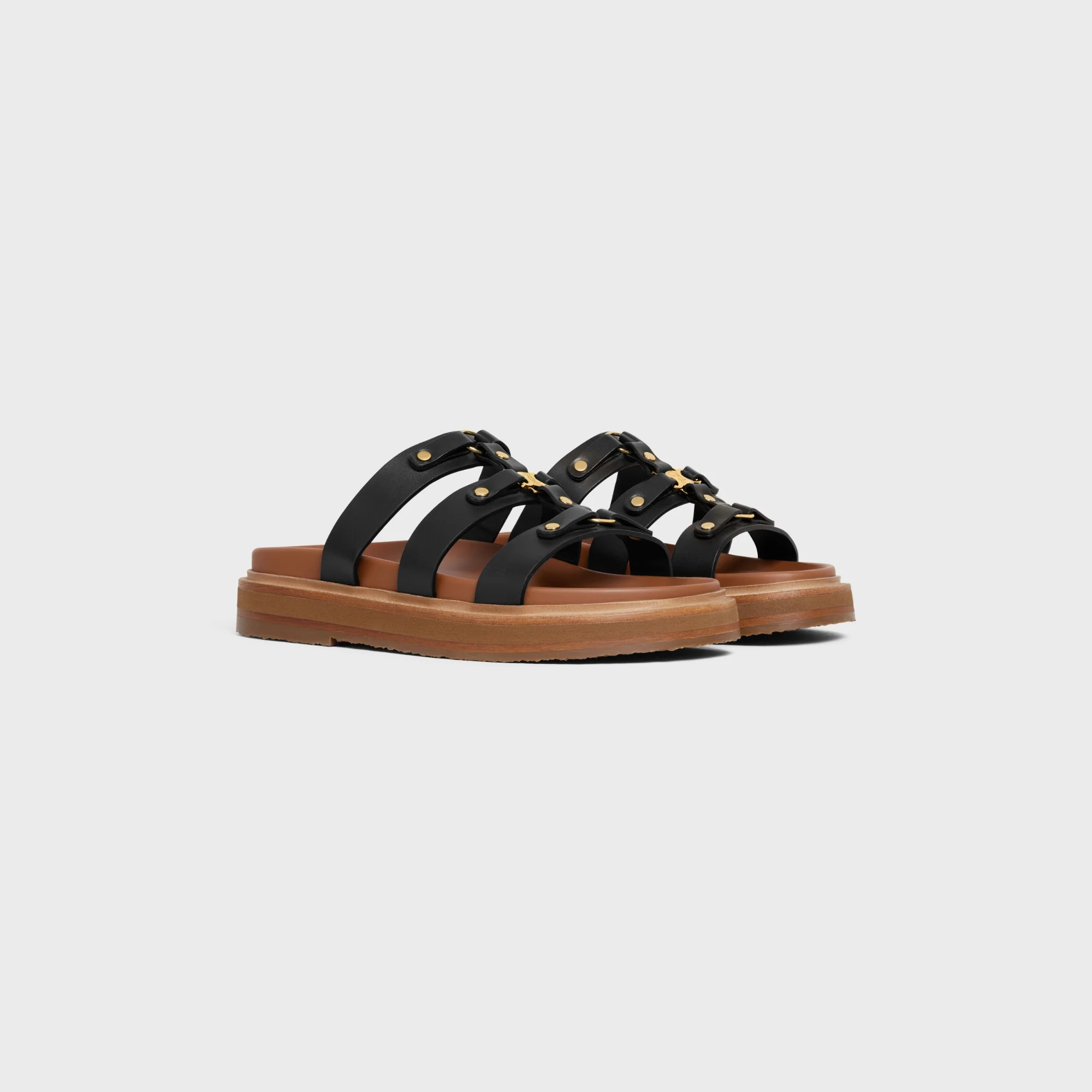 Tippi Triomphe Wedge Mule 30 Calfskin - Vegetal Tanning - Black - Image 2
