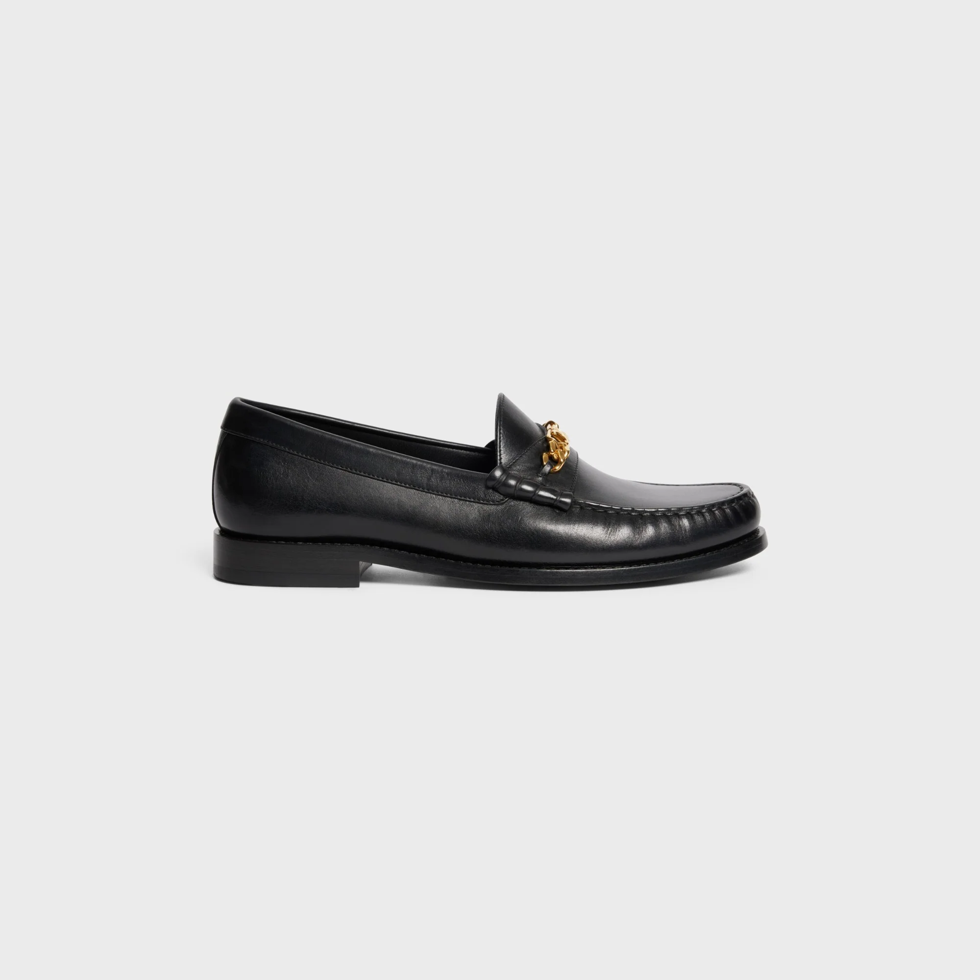 Celine Luco Chain Triomphe Loafer 15 Calfskin - Black