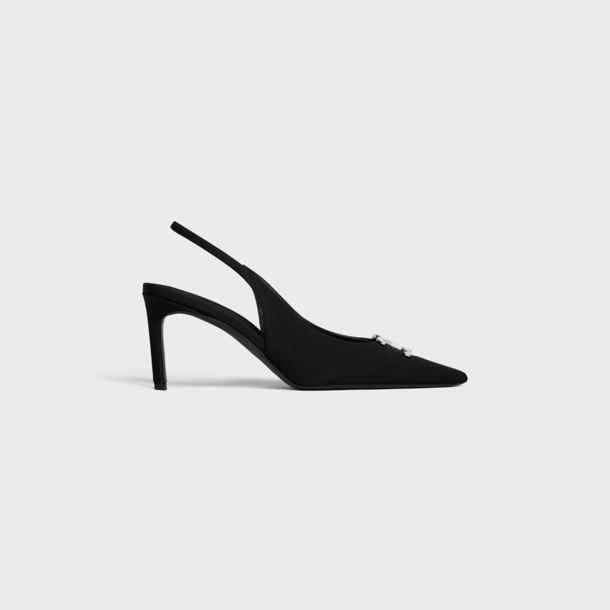 Triomphe Slingback 75 Gros-Grain - Black