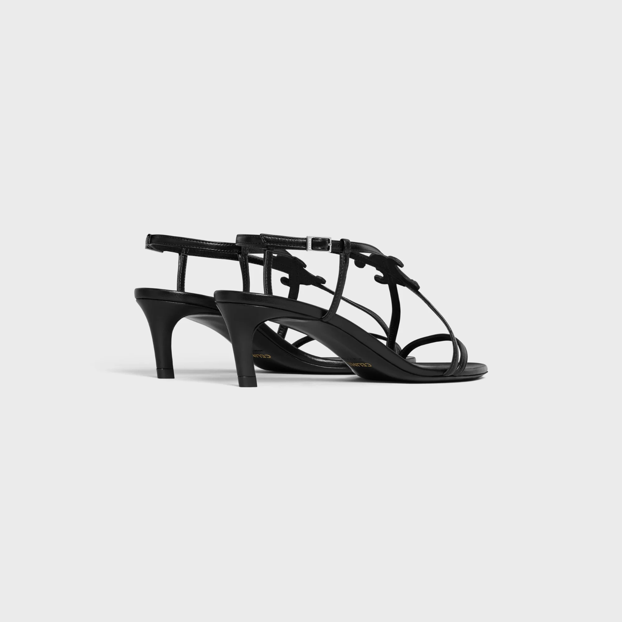 Triomphe Sandal 50 Lambskin - Black - Image 3