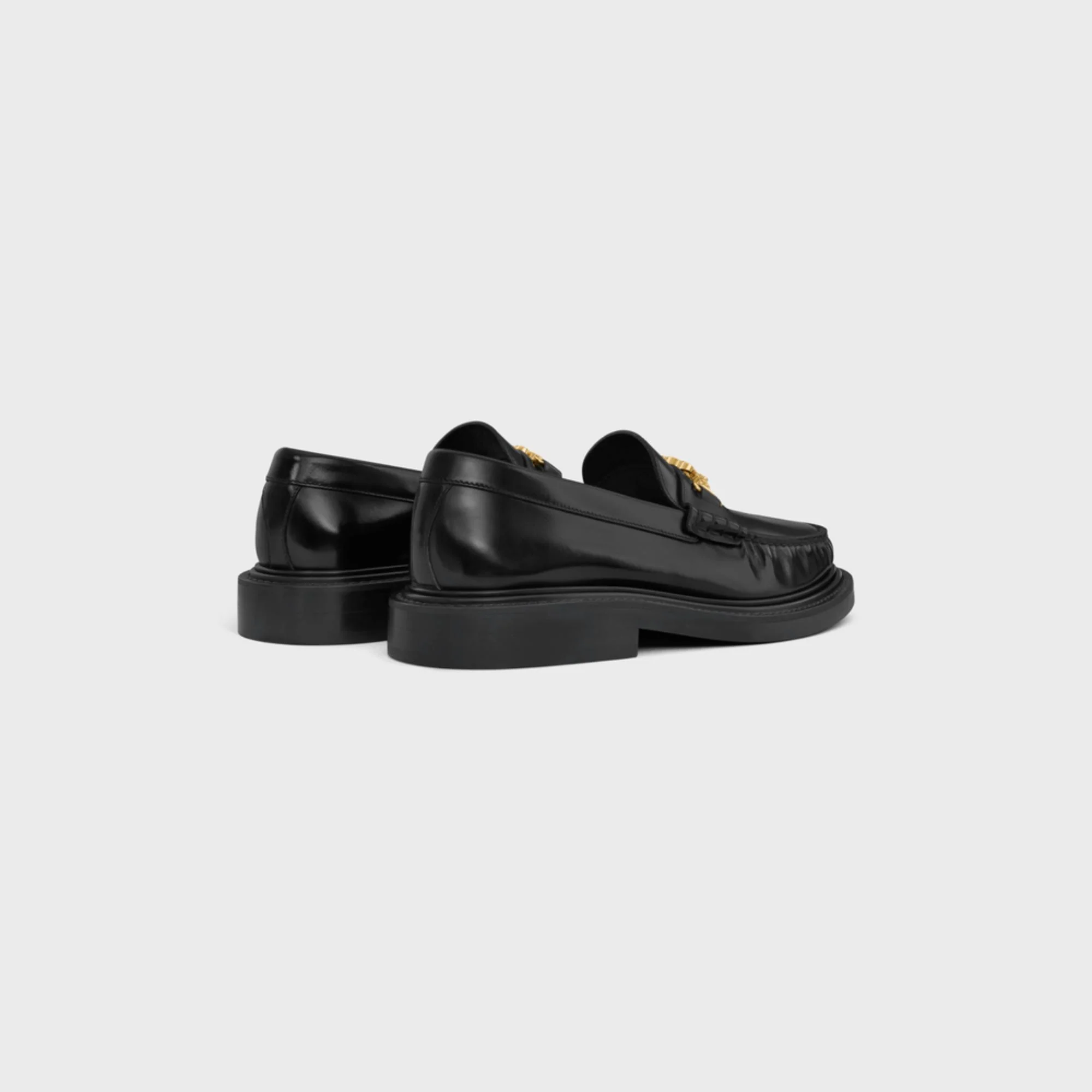 Triomphe Chain Loafer 30 Polished Bull - Black - Image 3