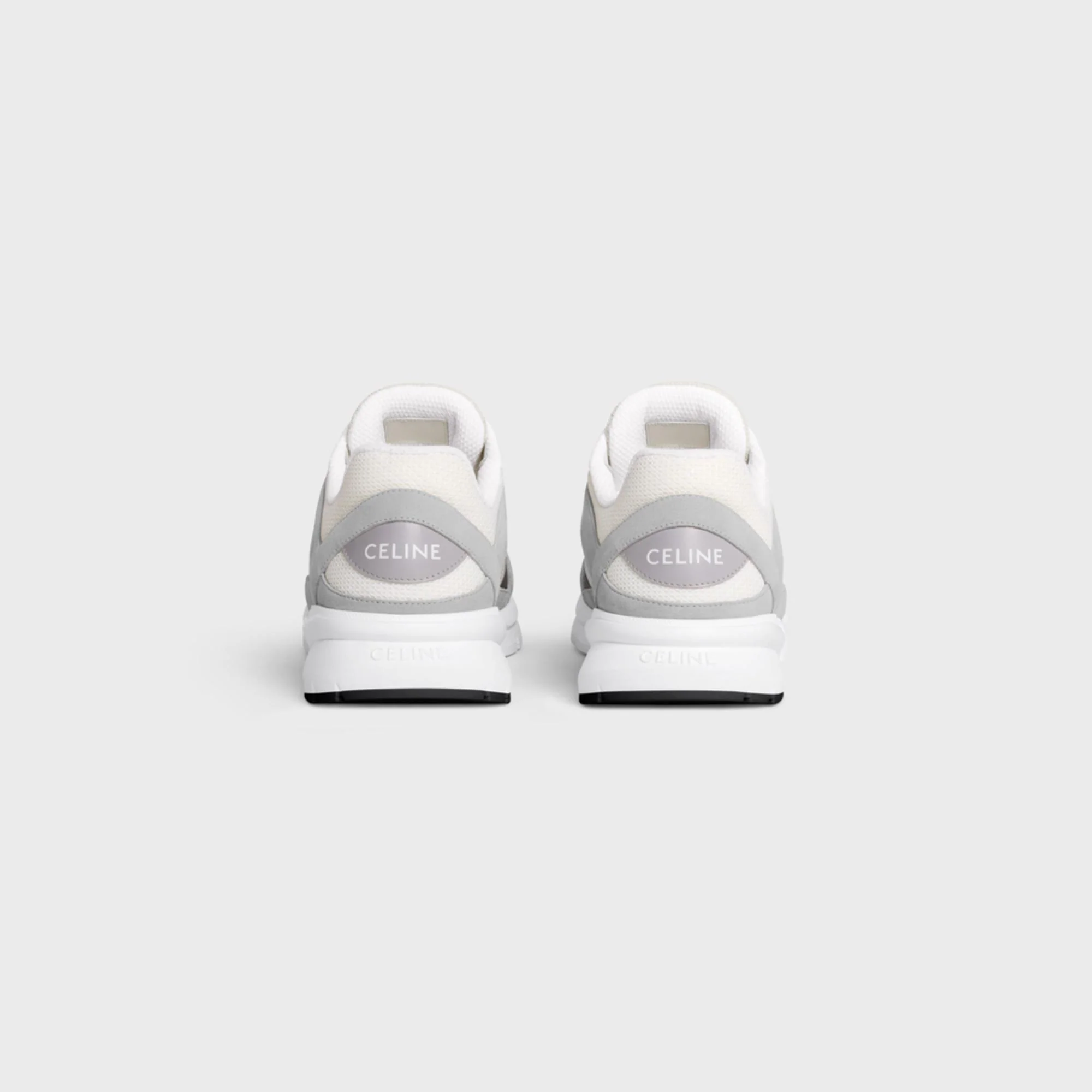 Runner Cr-03 Low Lace-Up Sneaker 30 Mesh, Suede Calfskin & Calfski - Grey - Image 3