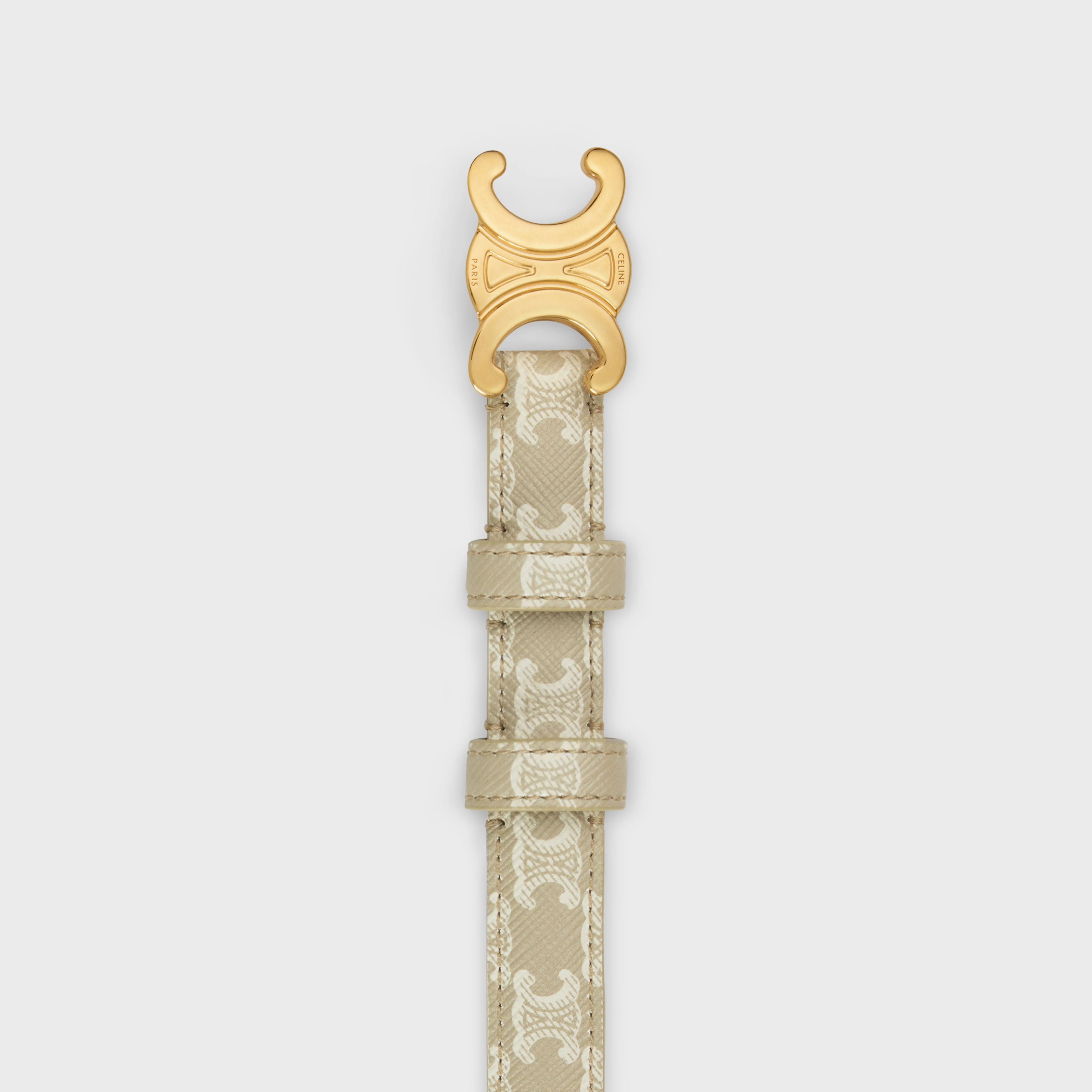 Triomphe Belt Small 18Mm Canvas - Grege - Image 3