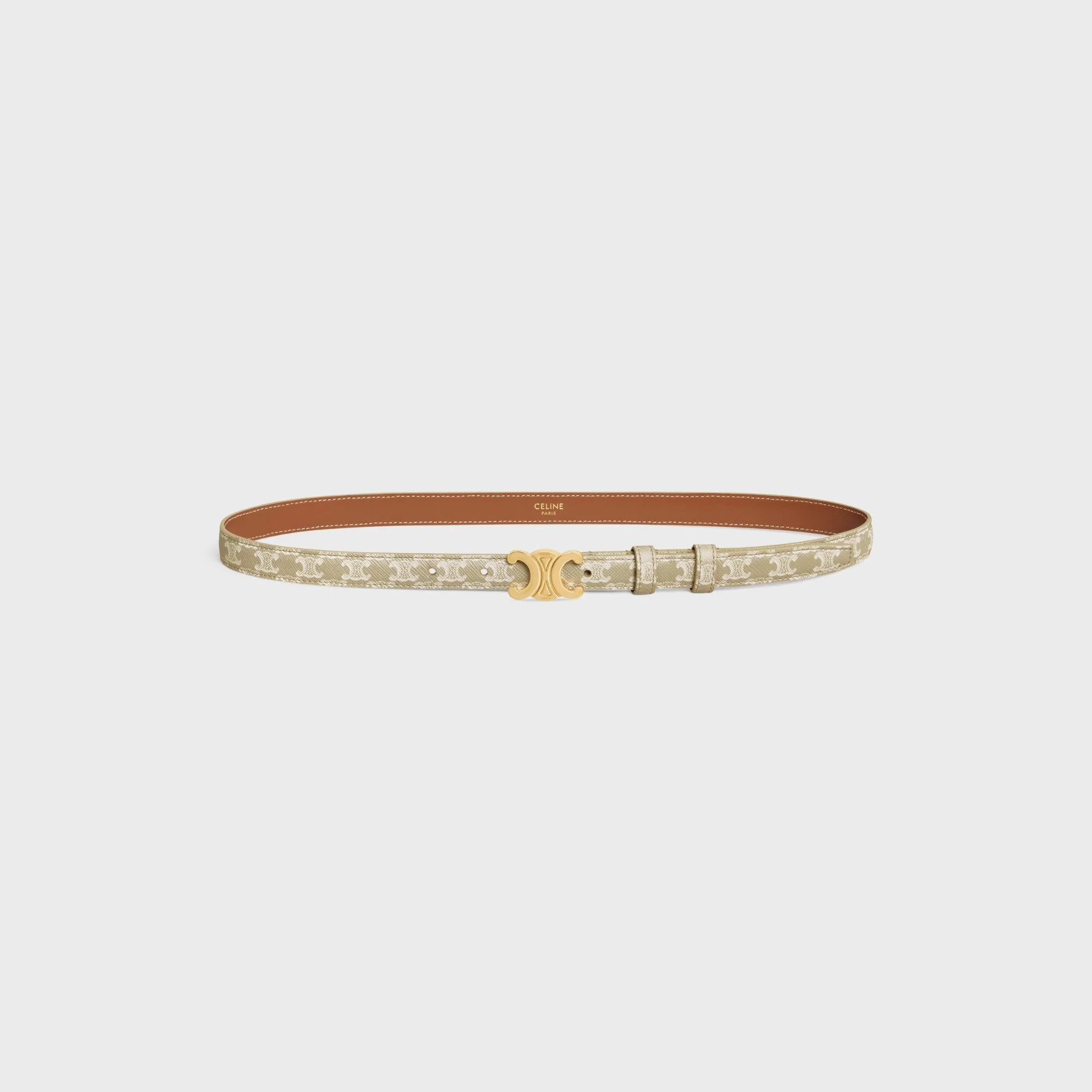 Triomphe Belt Small 18Mm Canvas - Grege - Image 4