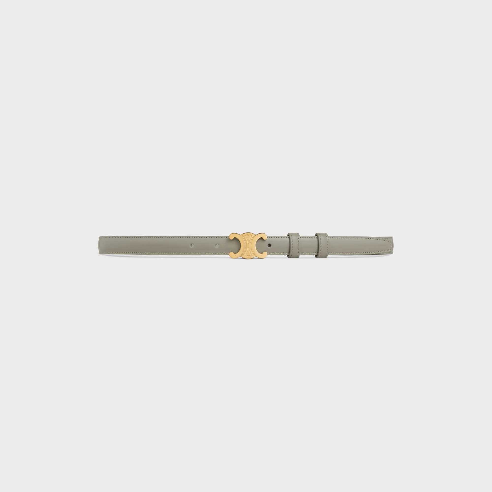 Triomphe Belt Small 18Mm Taurillon Leather - Green Clay