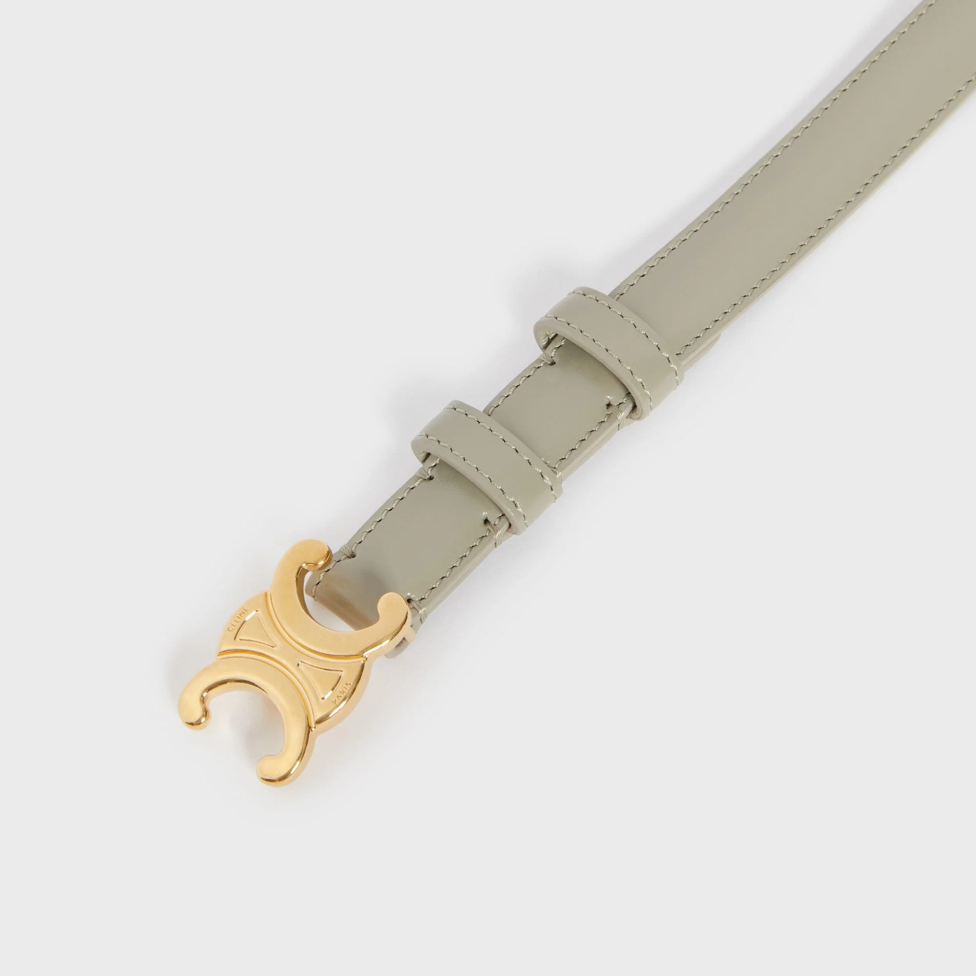 Triomphe Belt Small 18Mm Taurillon Leather - Green Clay - Image 2