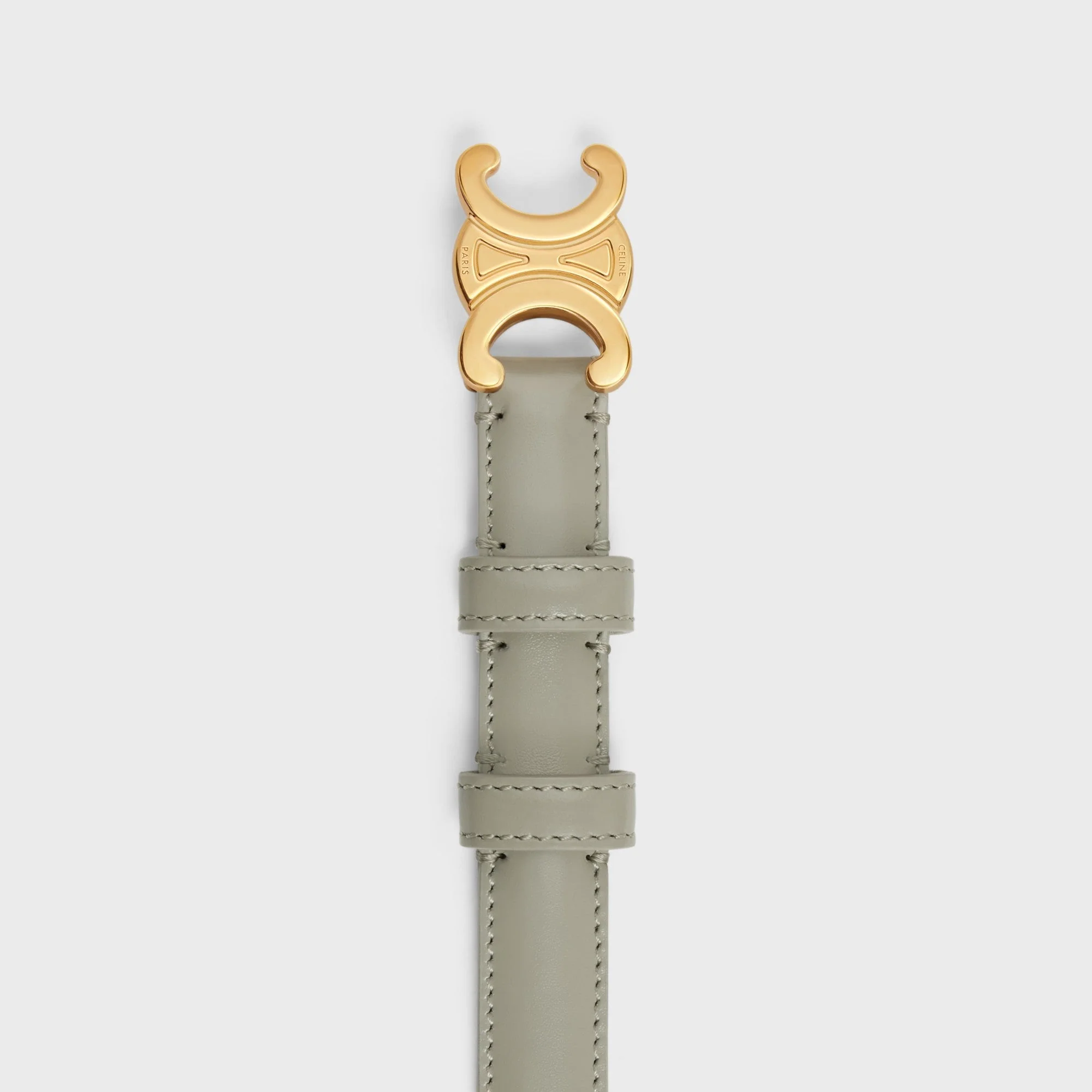 Triomphe Belt Small 18Mm Taurillon Leather - Green Clay - Image 3