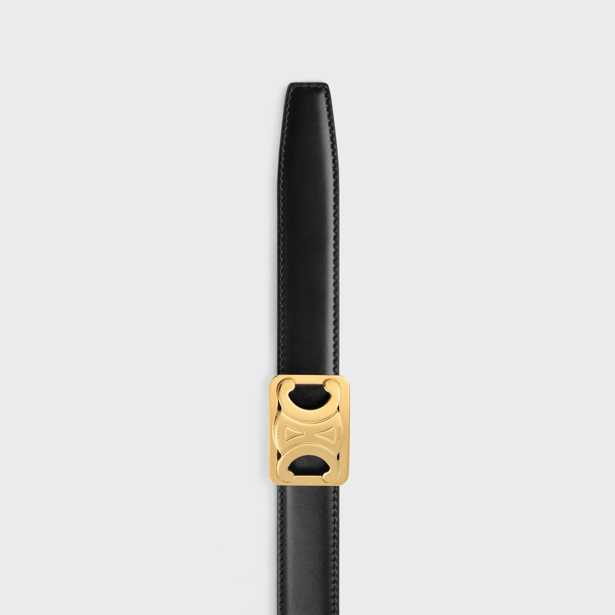 Framed Triomphe Belt Reversible Medium 25Mm Taurillon & Natural Calf. - Tan / Black - Image 4