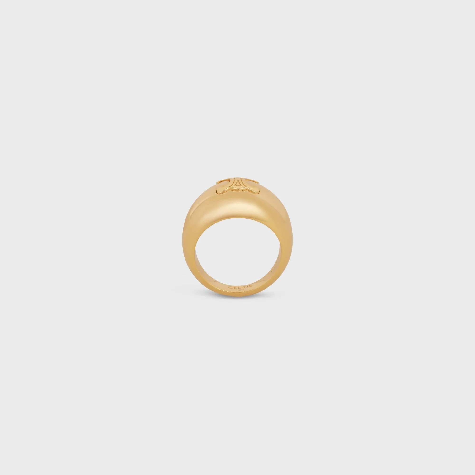 Triomphe Bold Ring Brass - Gold - Image 4
