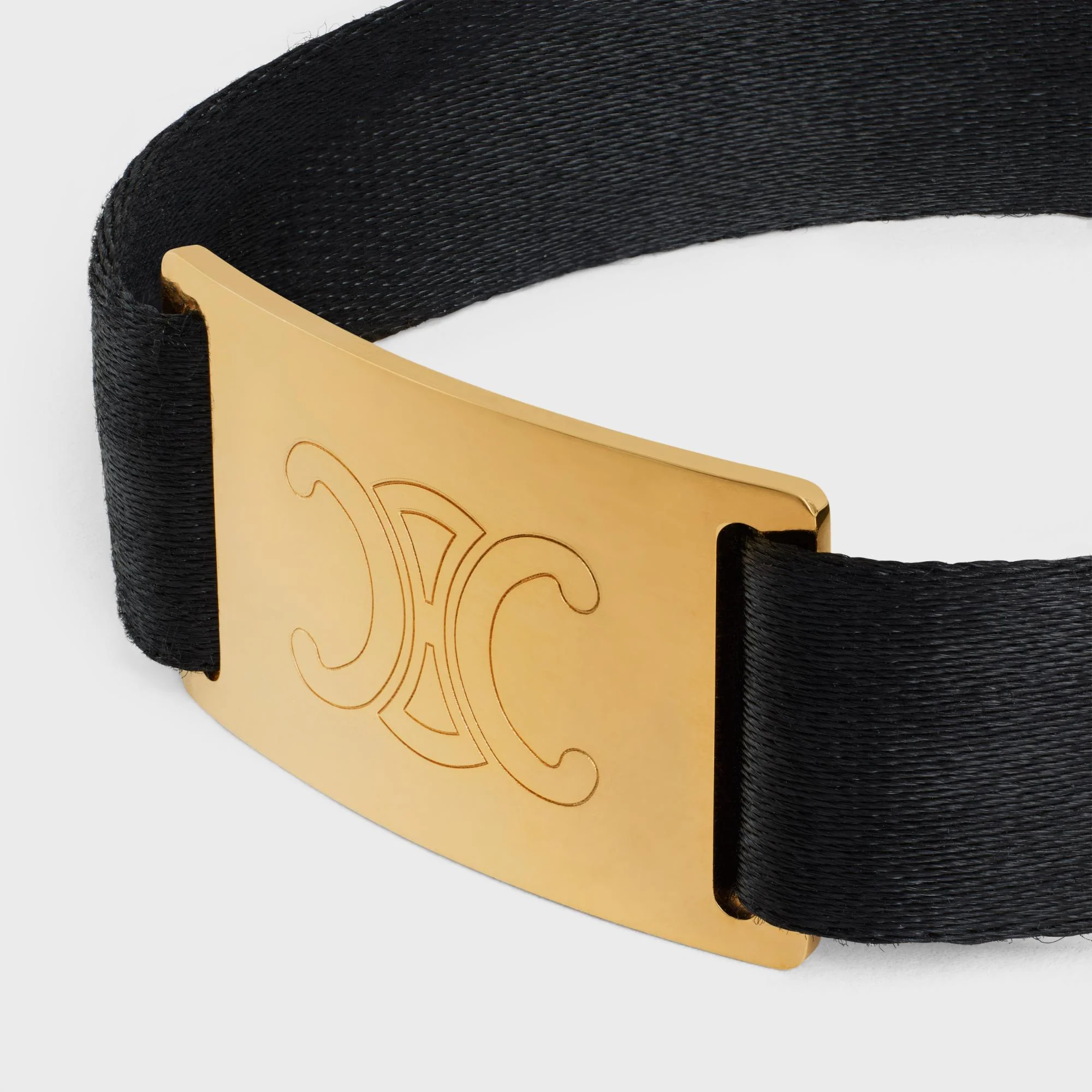 Celine At The Wiltern Bracelet Brass & Polyester - Gold / Black - Image 10