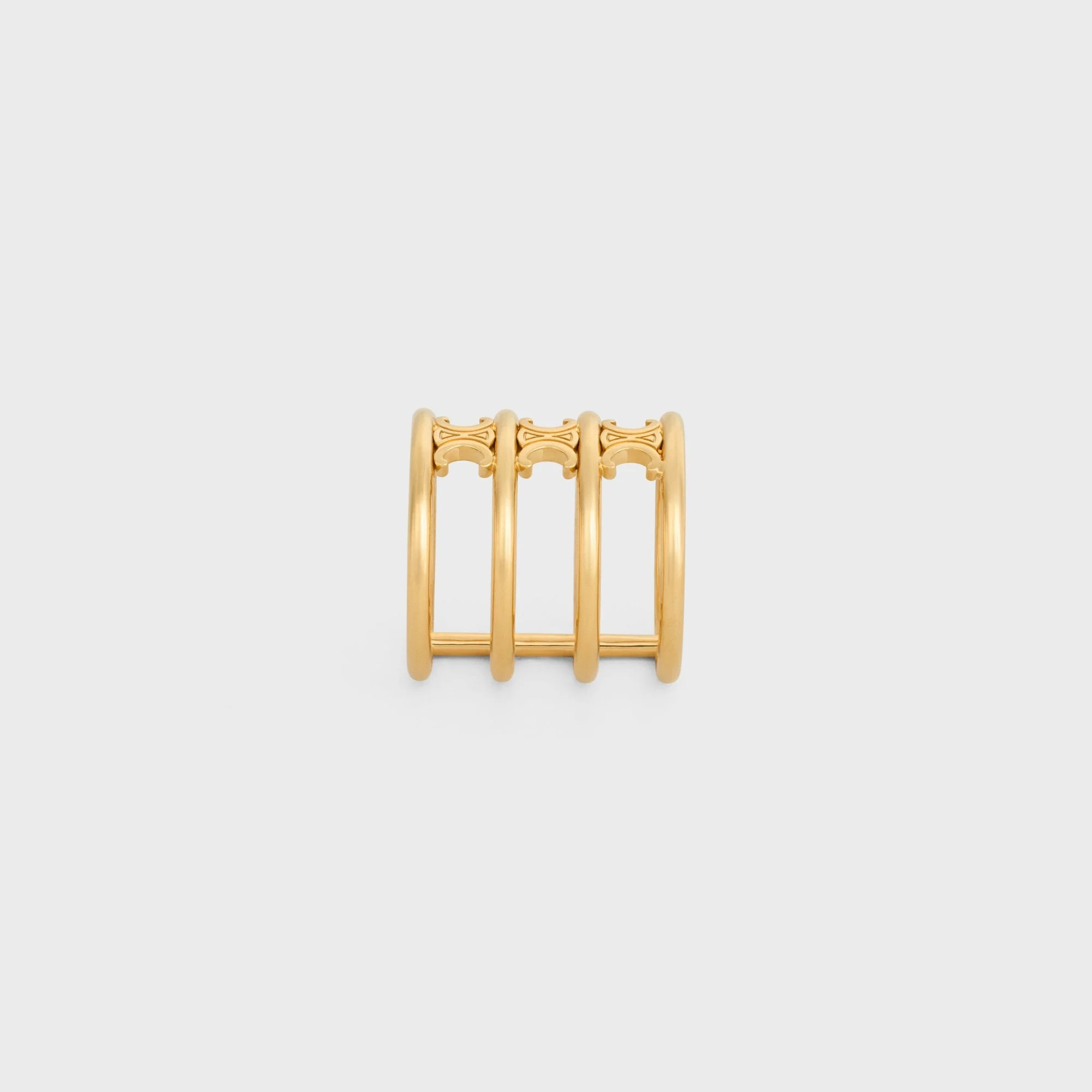 Triomphe Cage Ring Brass - Gold - Image 5