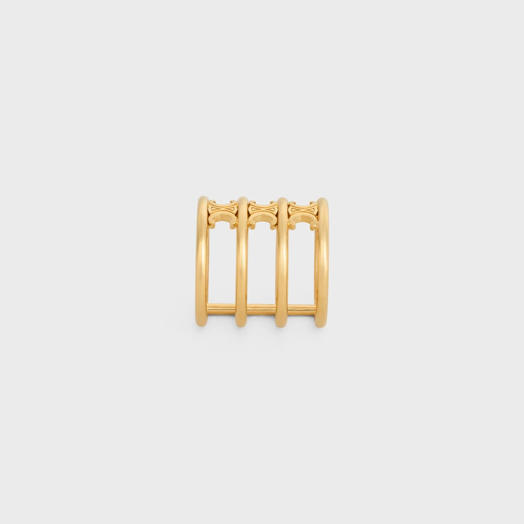 Triomphe Cage Ring Brass - Gold - Image 5