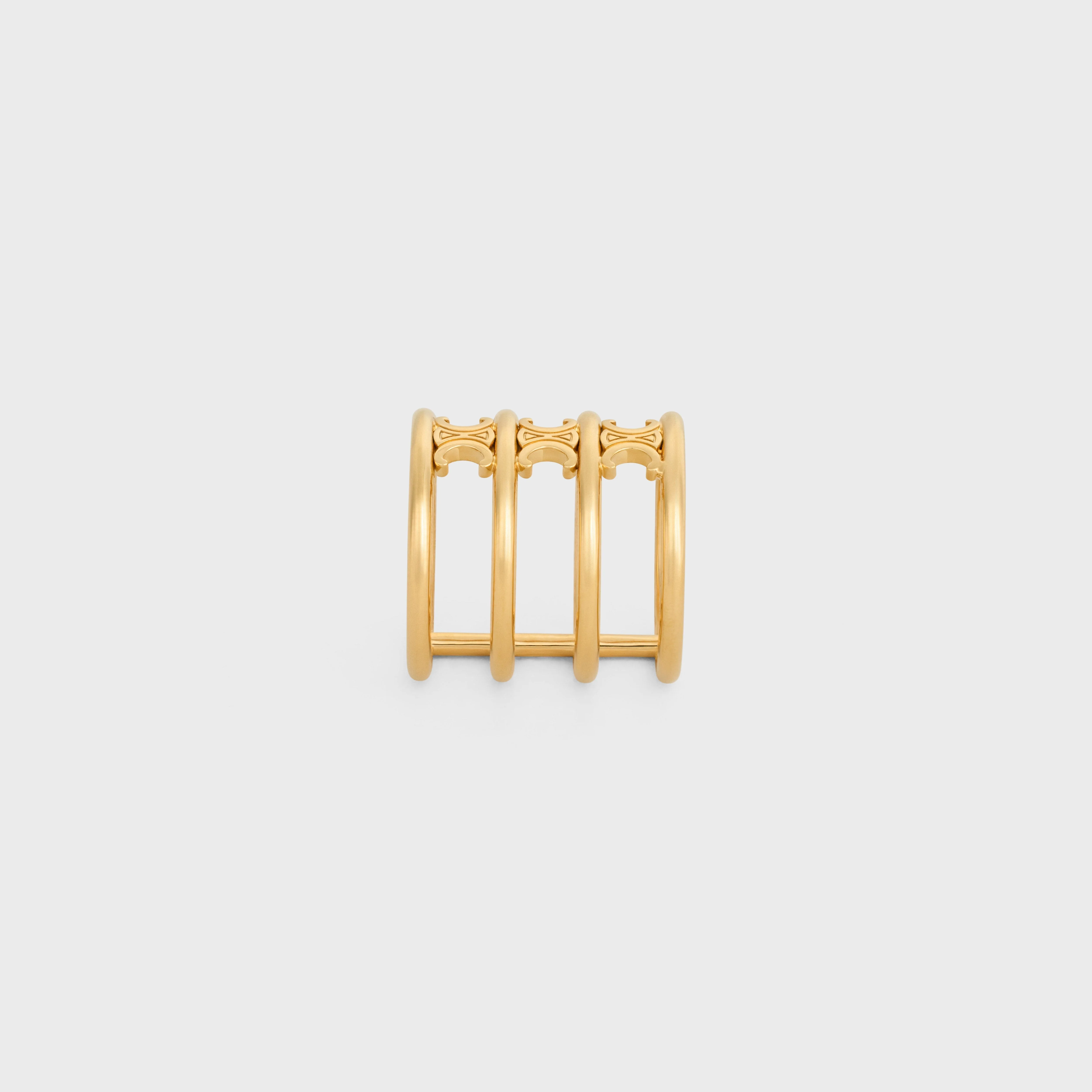 Triomphe Cage Ring Brass - Gold - Image 6