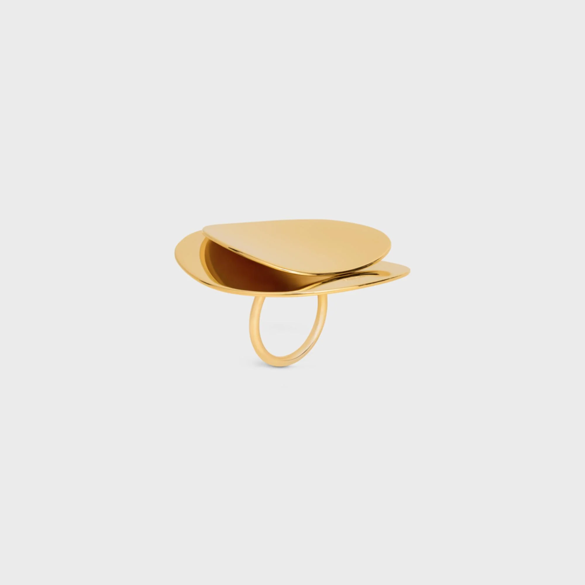 Celine Petale Ring Brass - Gold - Image 2