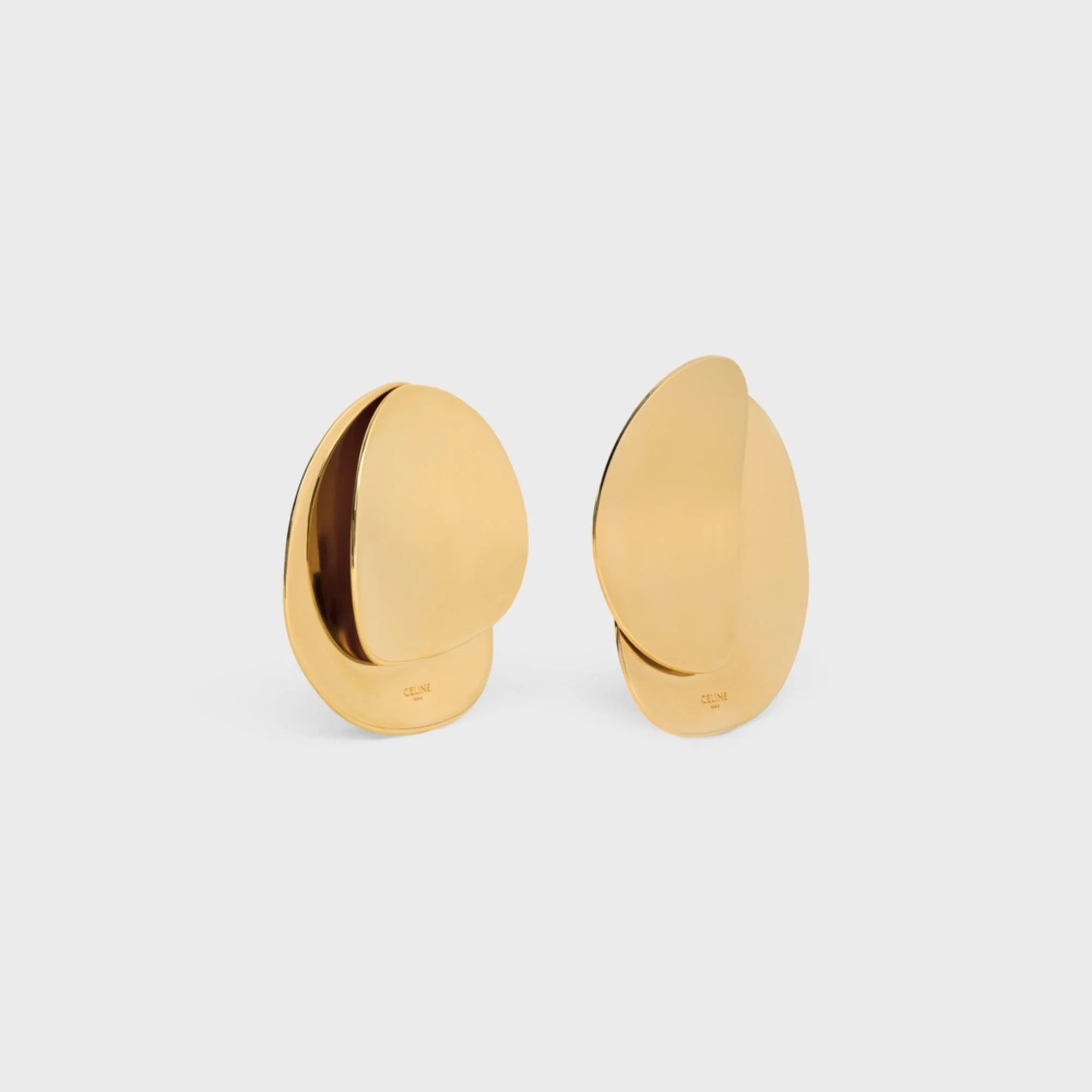 Celine Petale Earrings Brass - Gold - Image 2