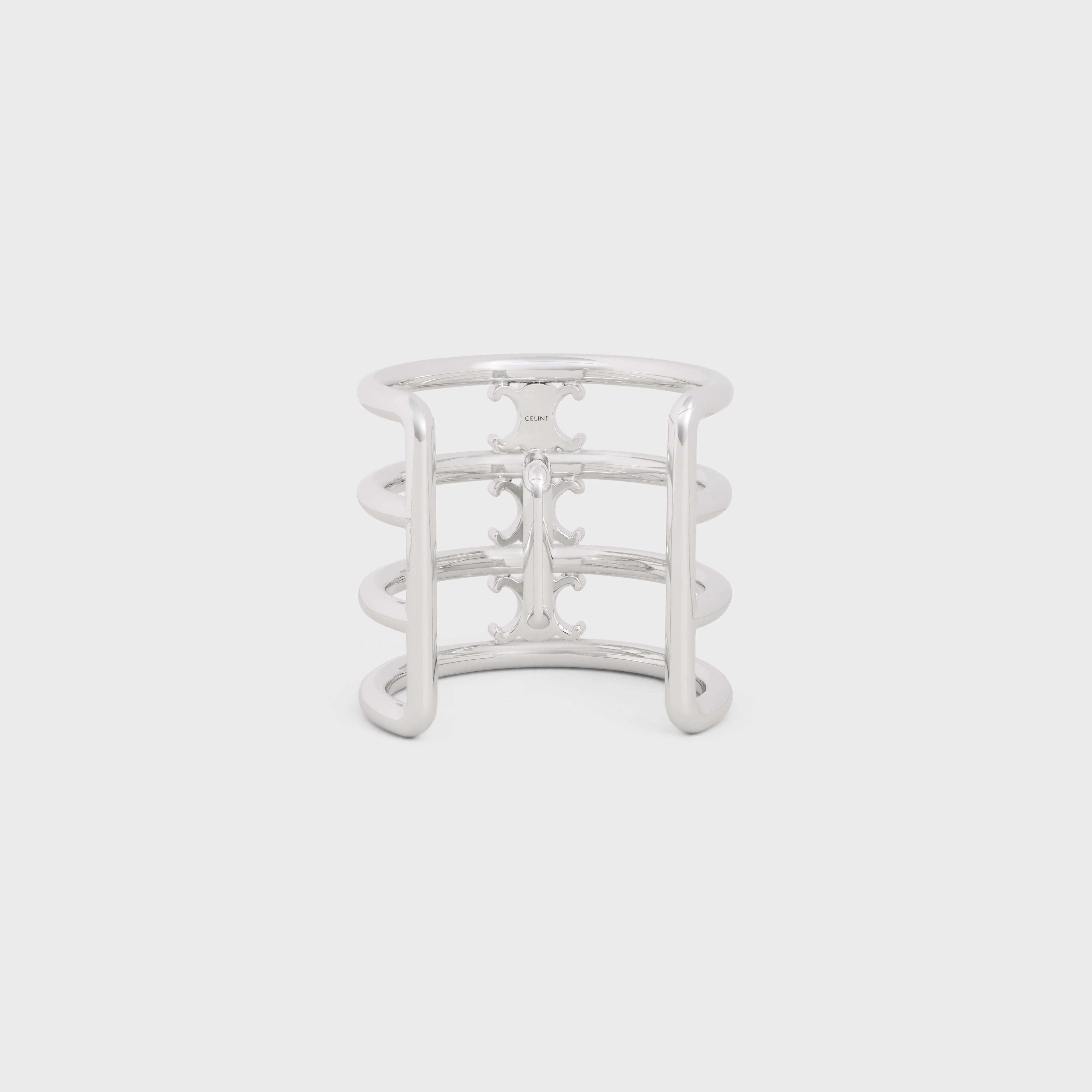 Celine Hair Cuff Brass - Silver - Image 6