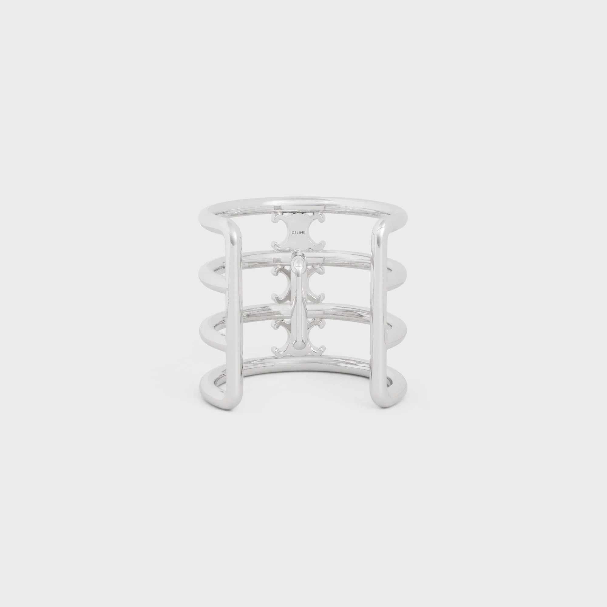 Celine Hair Cuff Brass - Silver - Image 5