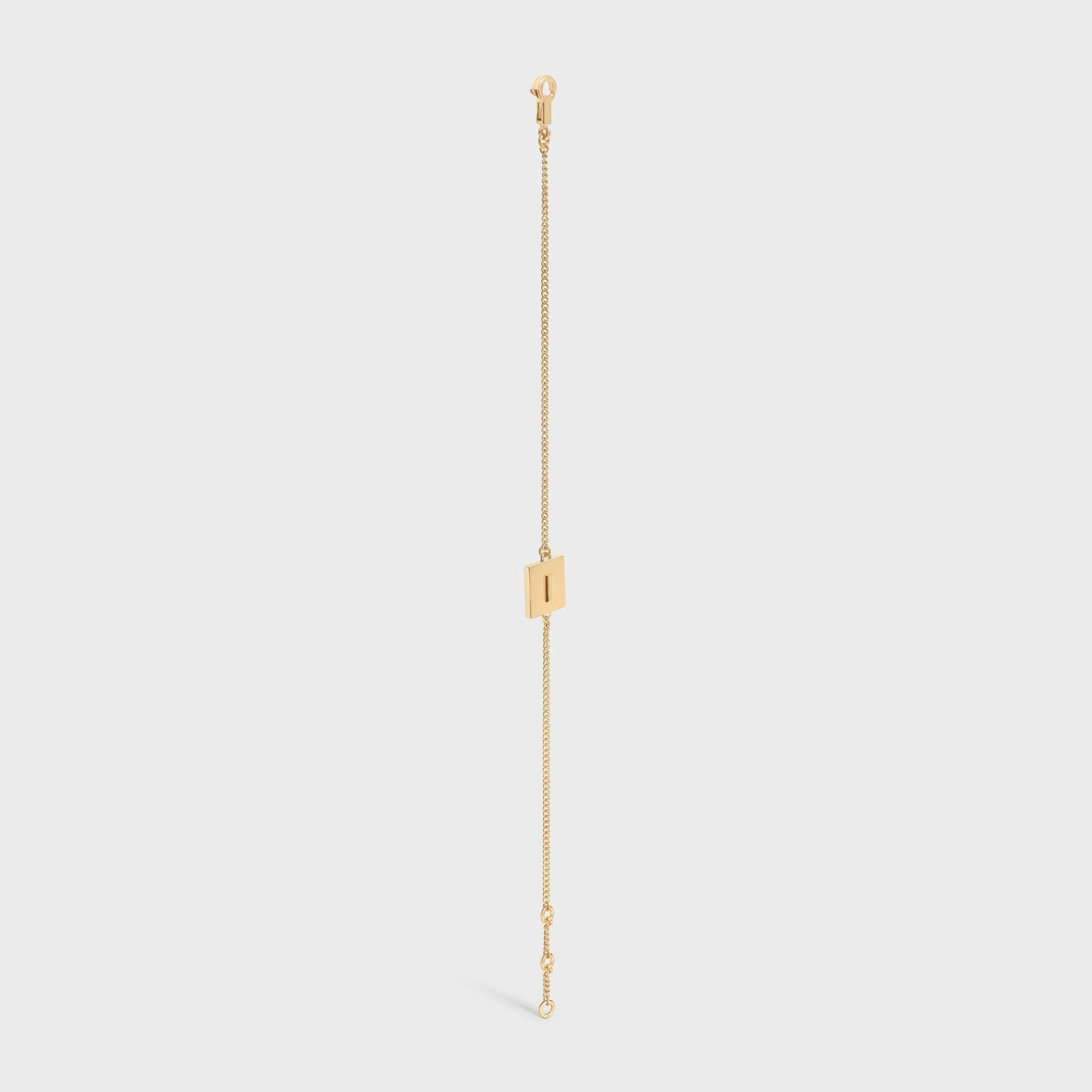 Alphabet I Bracelet Brass - Gold - Image 3