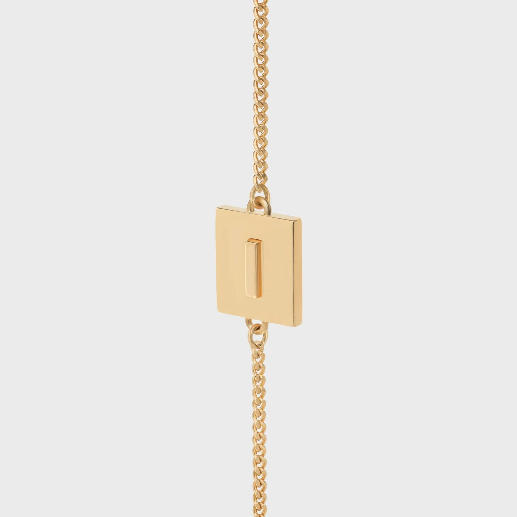 Alphabet I Bracelet Brass - Gold