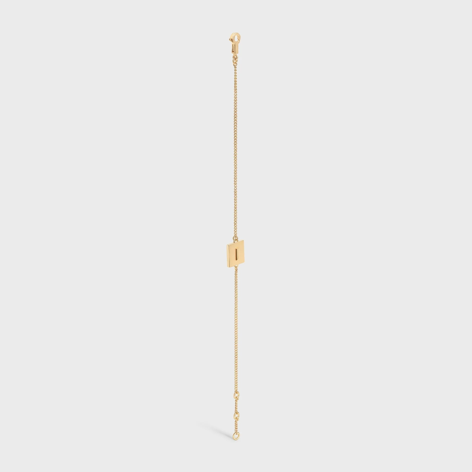 Alphabet I Bracelet Brass - Gold - Image 3
