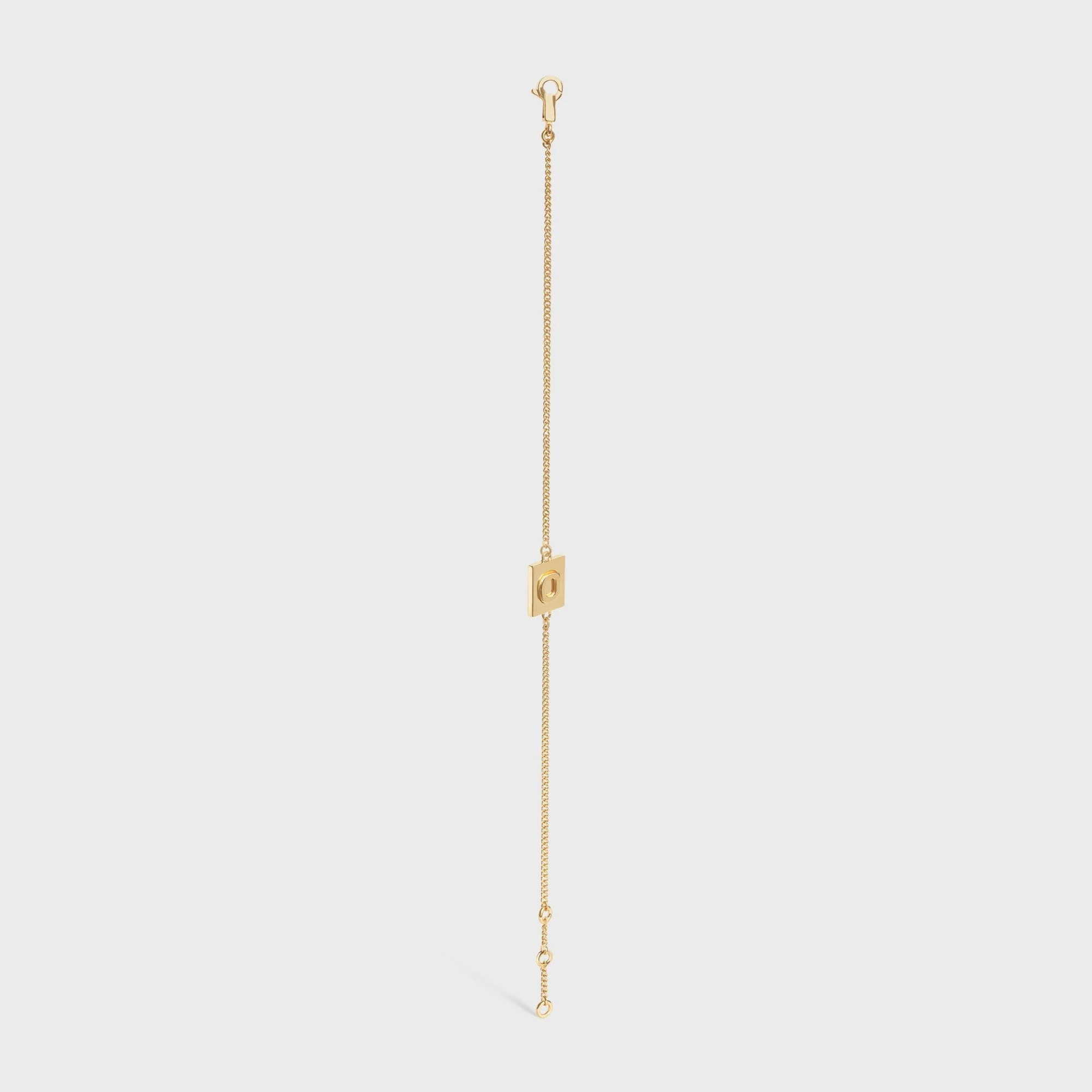 Alphabet O Bracelet Brass - Gold - Image 6