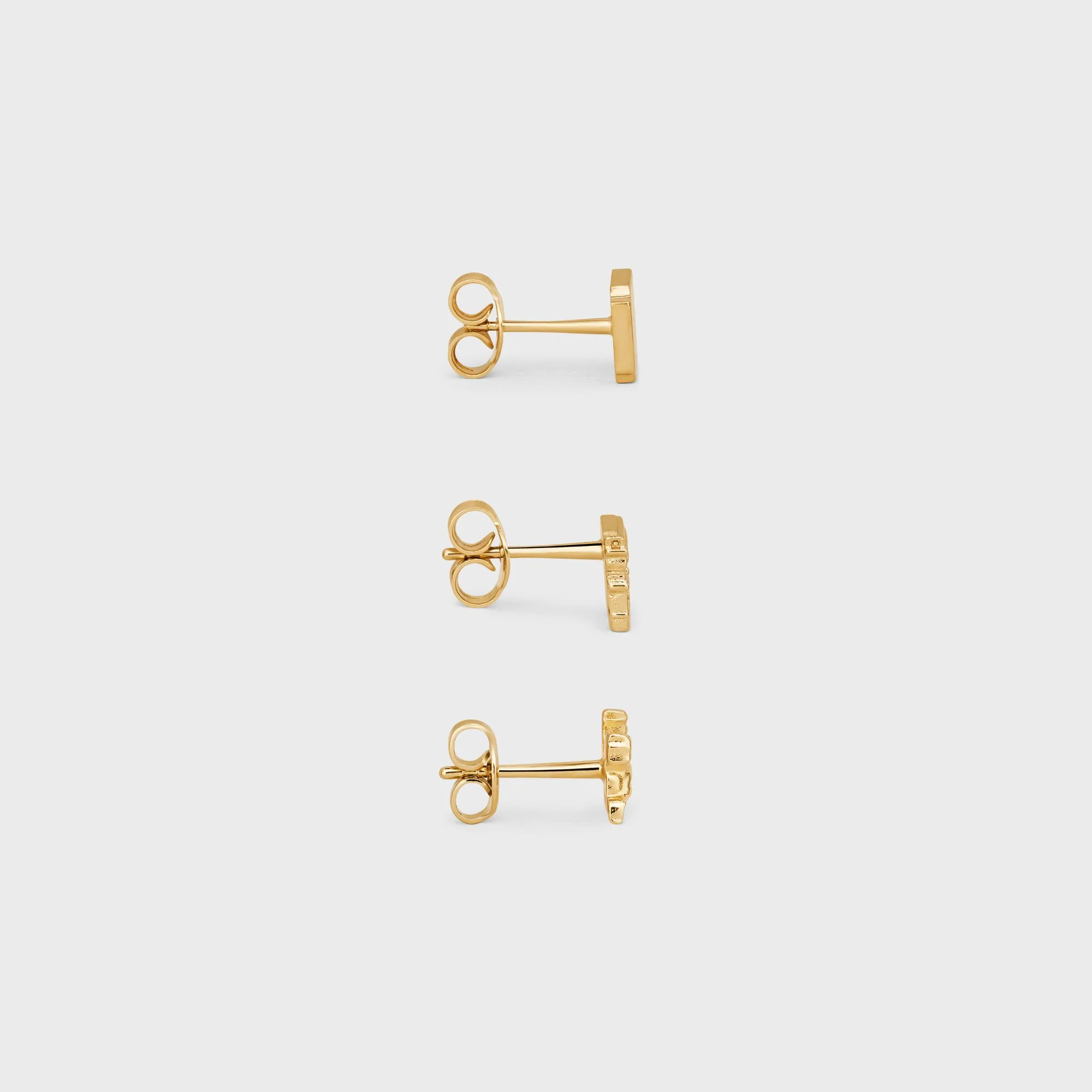 Celine Separables Heritage Studs Brass - Gold - Image 4